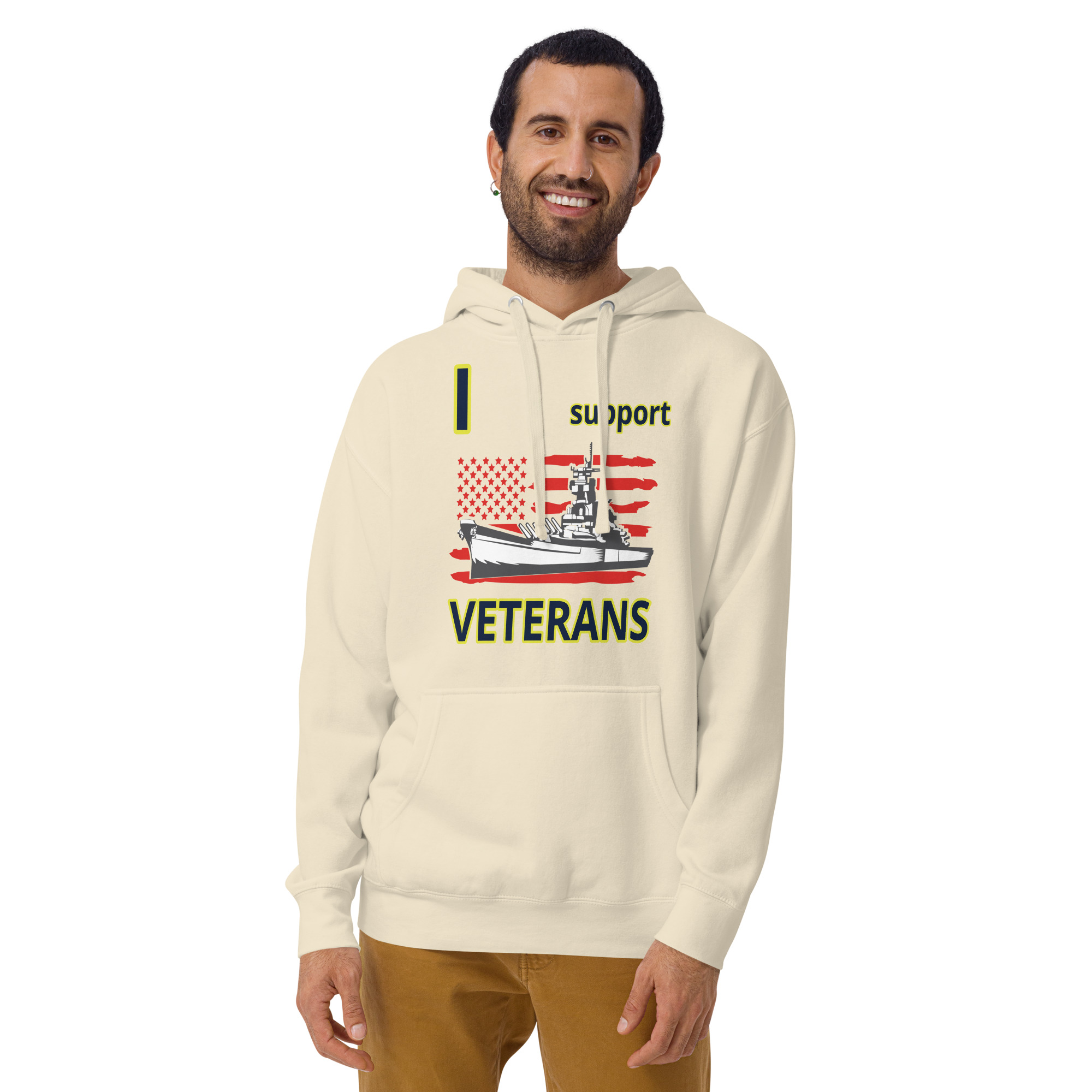I SUPPORT VETERANS TOO SIKS Unisex Hoodie - Image 41