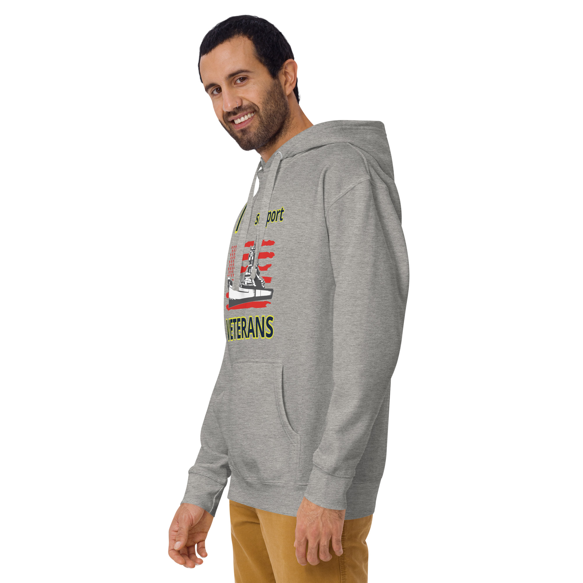 I SUPPORT VETERANS TOO SIKS Unisex Hoodie - Image 39