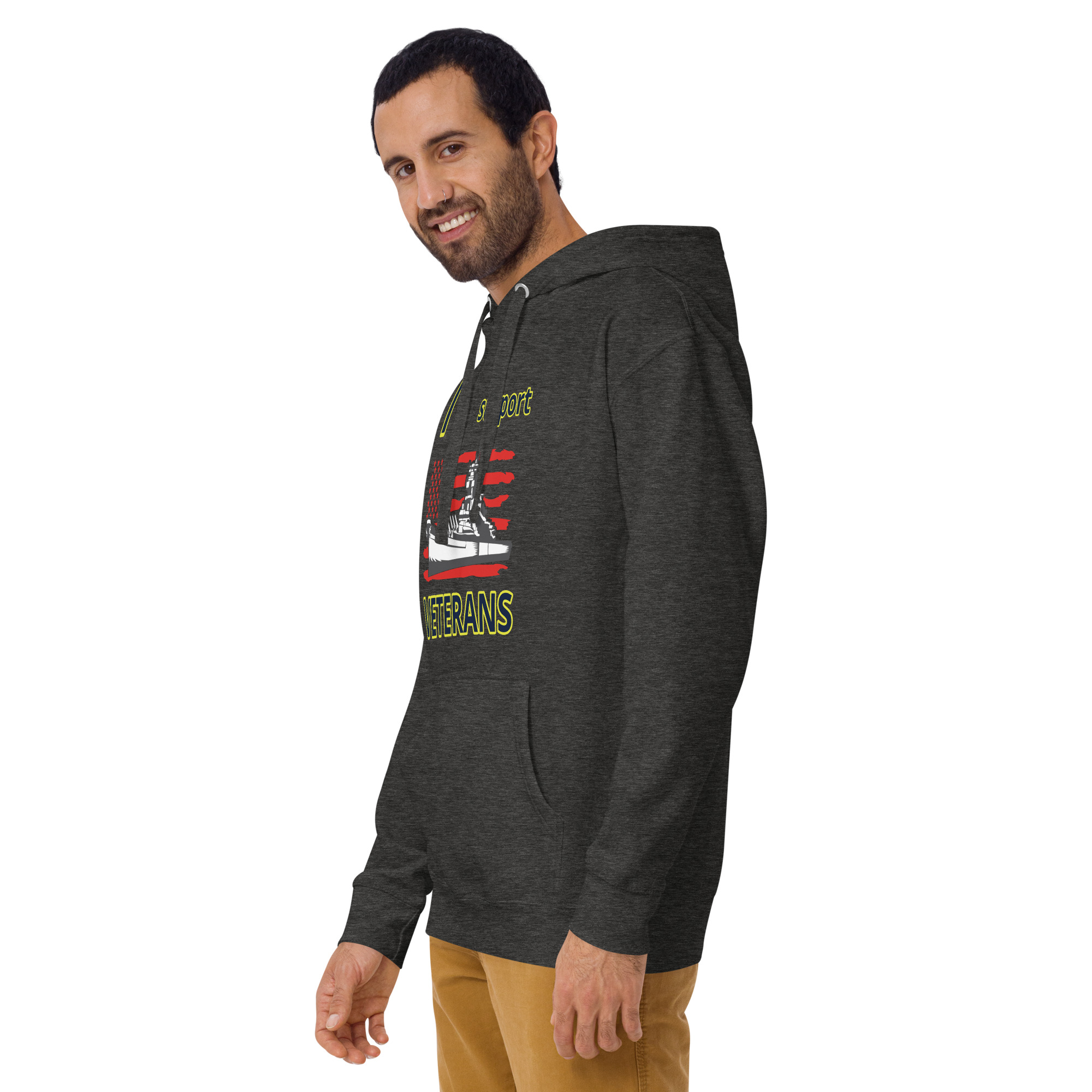 I SUPPORT VETERANS TOO SIKS Unisex Hoodie - Image 15