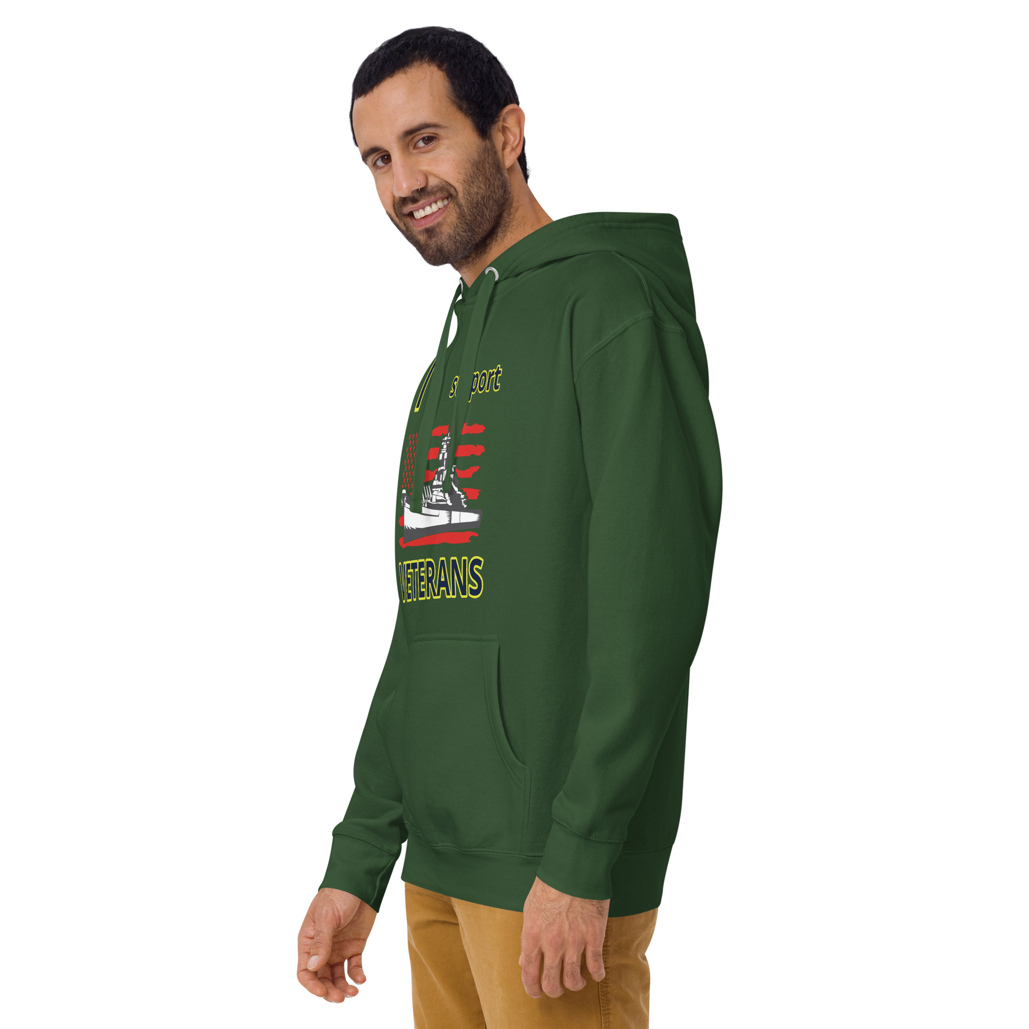 I SUPPORT VETERANS TOO SIKS Unisex Hoodie - Image 27