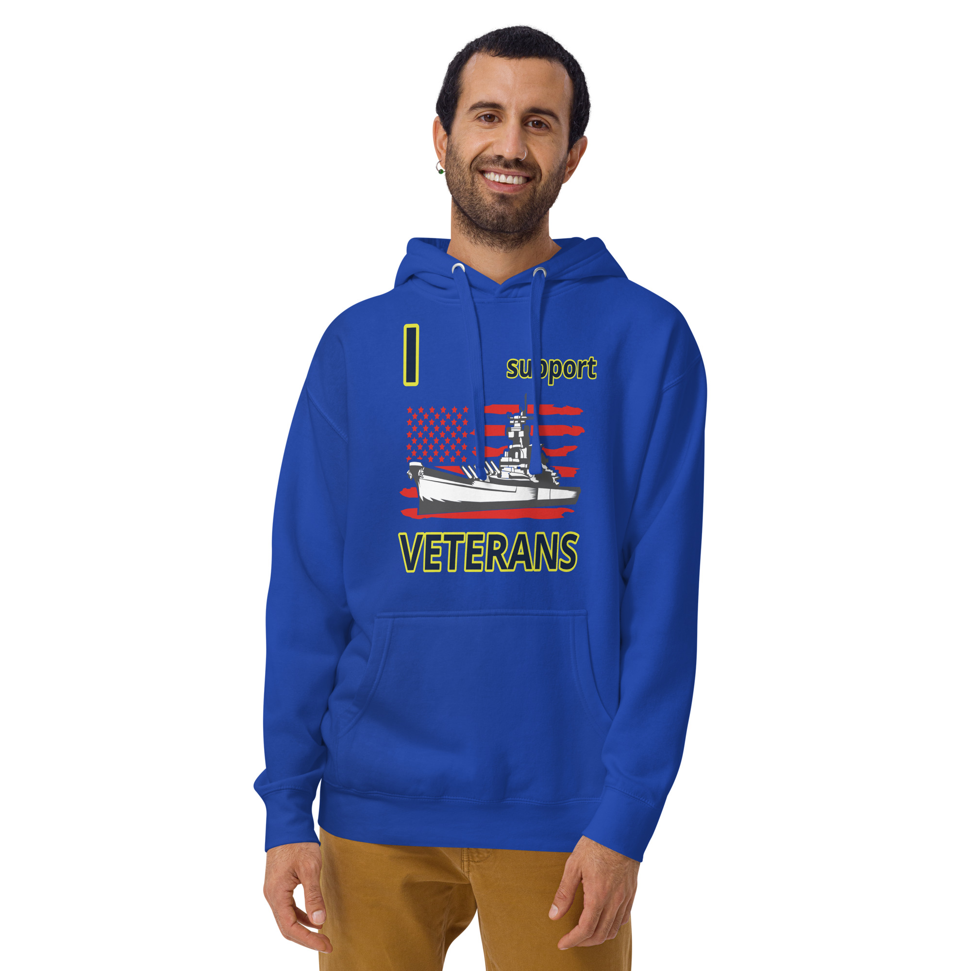 I SUPPORT VETERANS TOO SIKS Unisex Hoodie - Image 22
