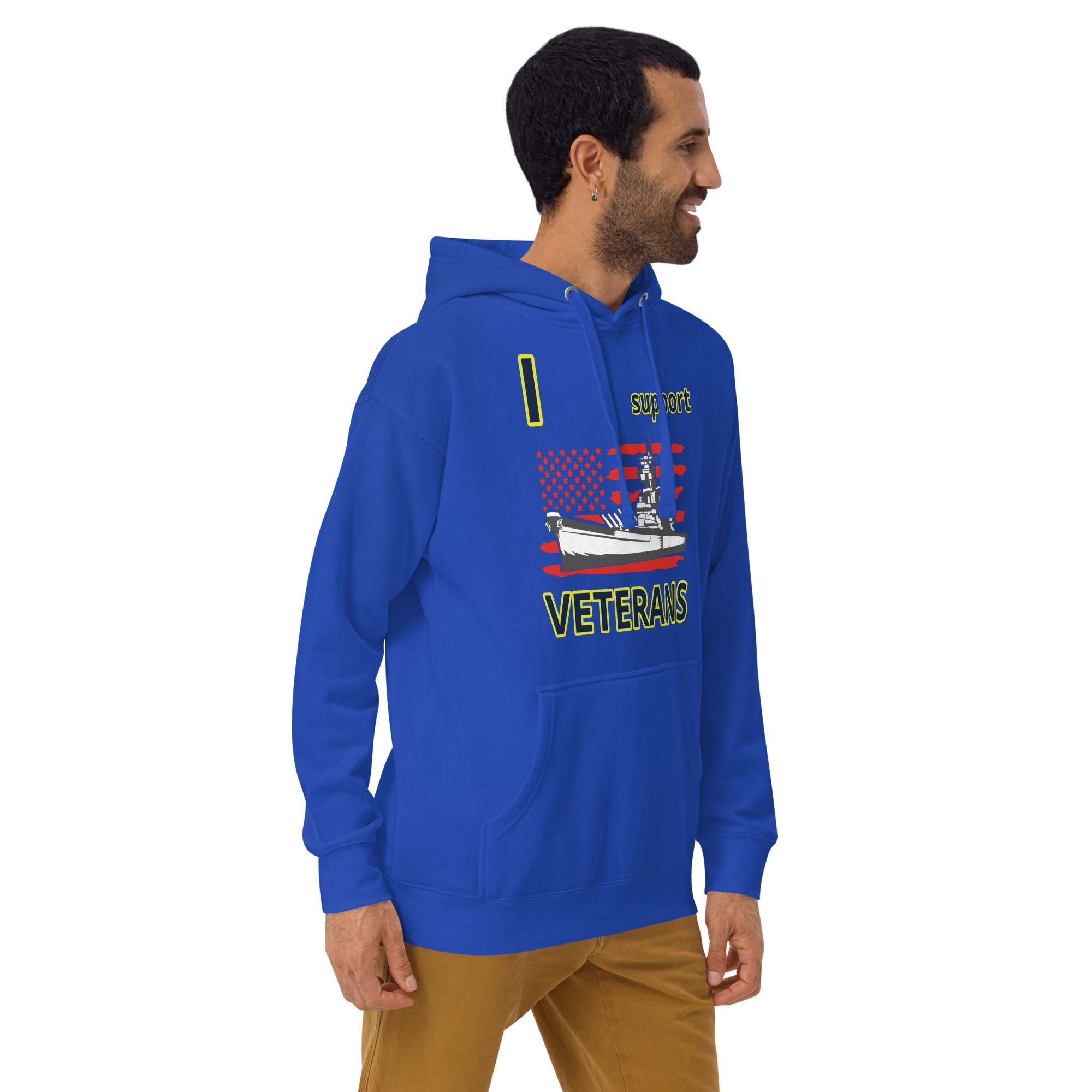 I SUPPORT VETERANS TOO SIKS Unisex Hoodie - Image 24