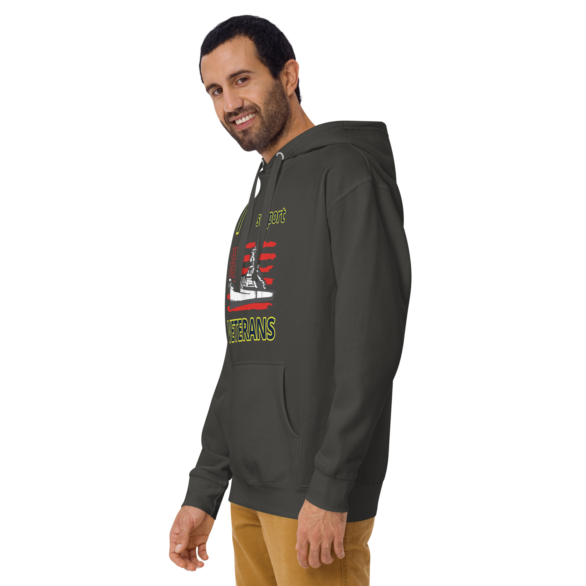 I SUPPORT VETERANS TOO SIKS Unisex Hoodie - Image 18