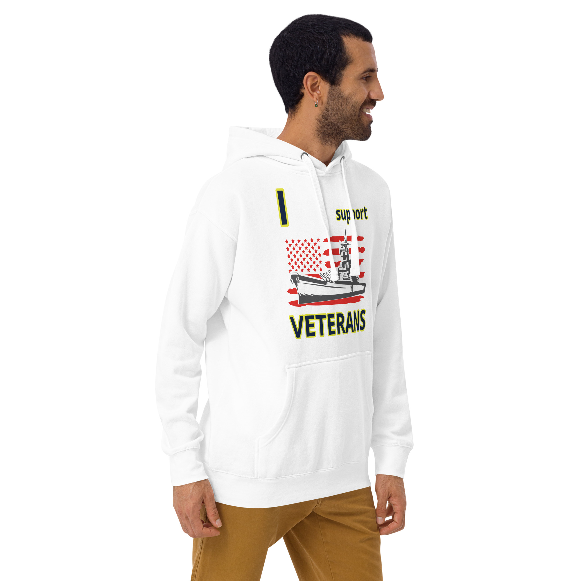 I SUPPORT VETERANS TOO SIKS Unisex Hoodie - Image 48
