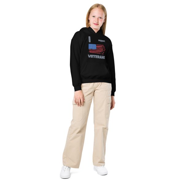 I SUPPORRT VETERANS TOO SIKS Youth Long Sleeve Tee