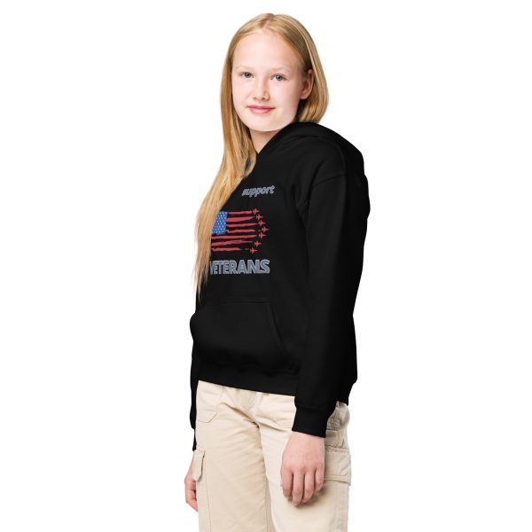 I SUPPORRT VETERANS TOO SIKS Youth Long Sleeve Tee