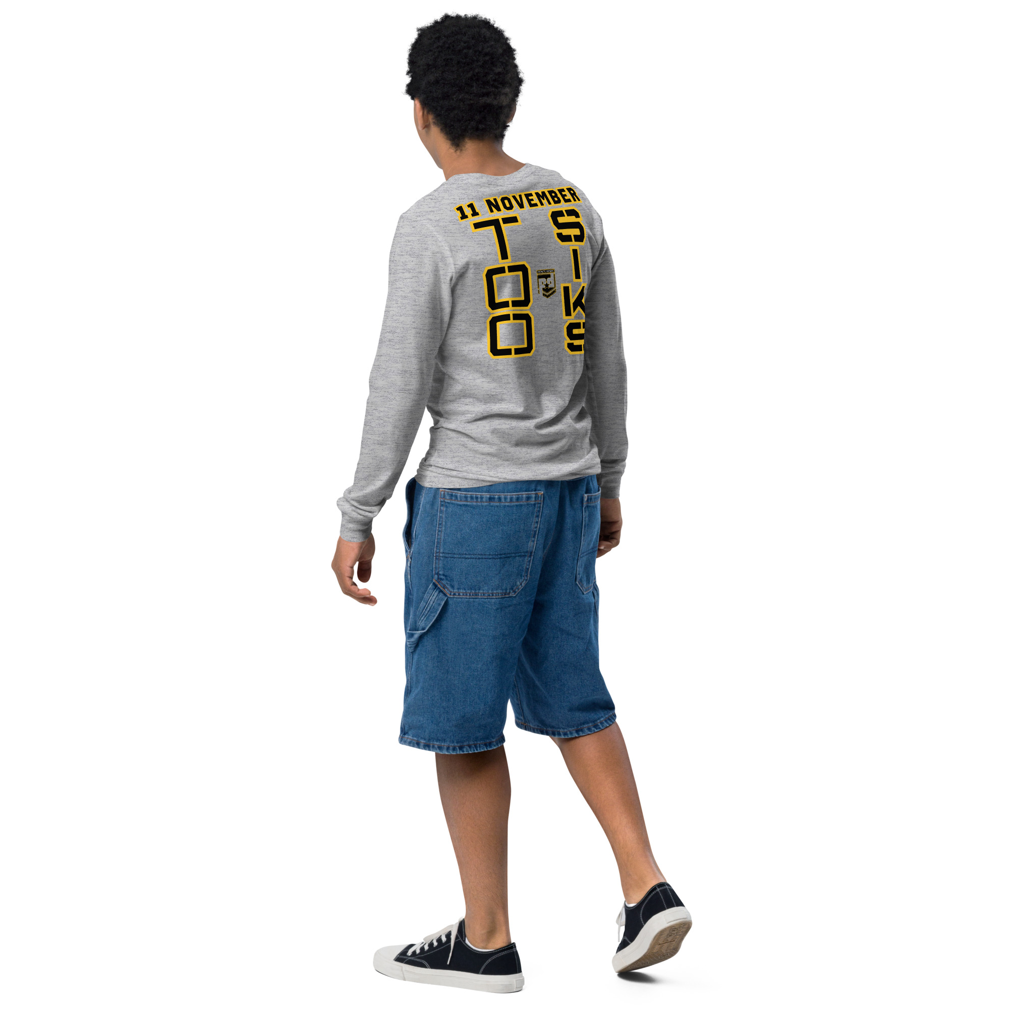 I support VETERANS TOO SIKS Youth Long Sleeve Tee - Image 12