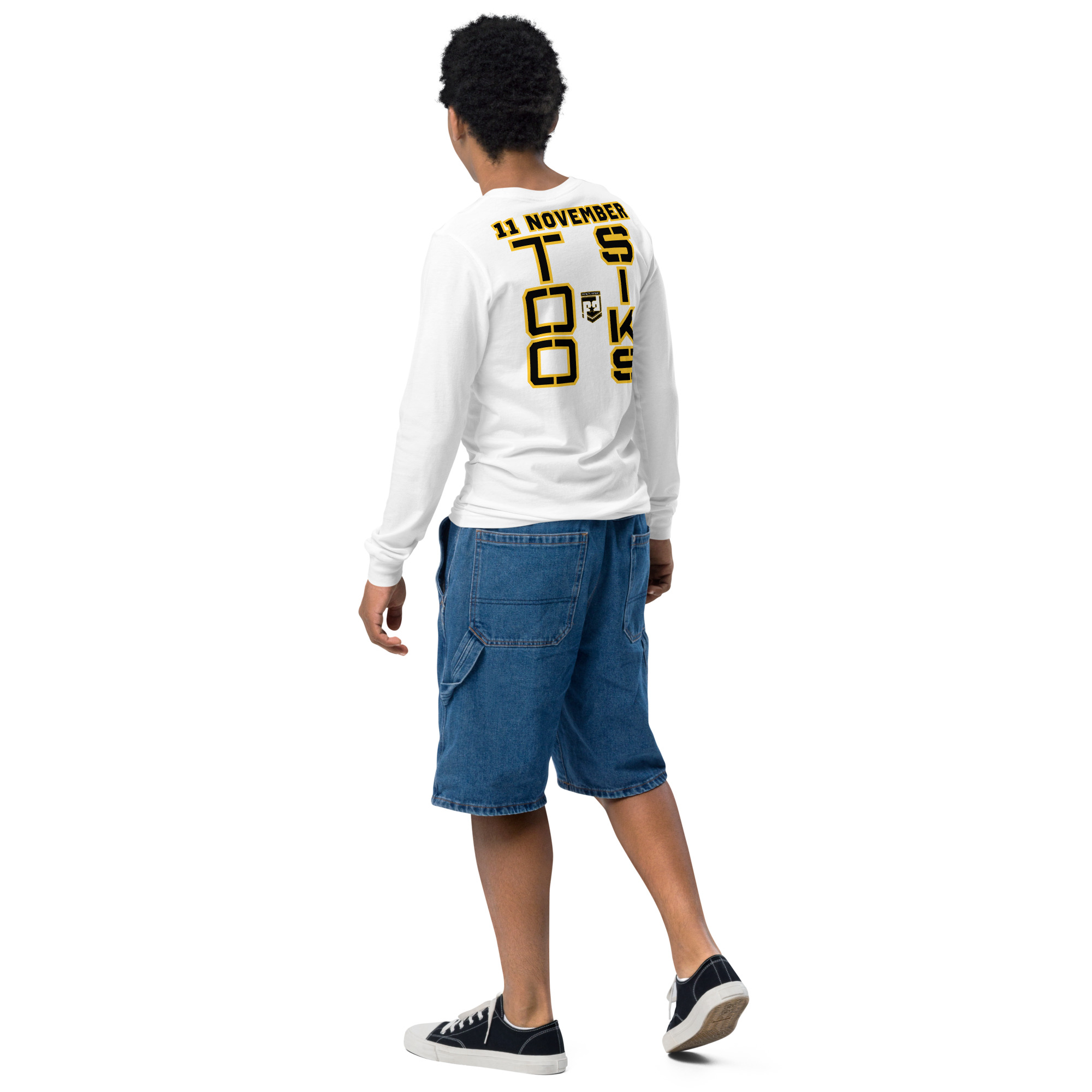 I support VETERANS TOO SIKS Youth Long Sleeve Tee - Image 15