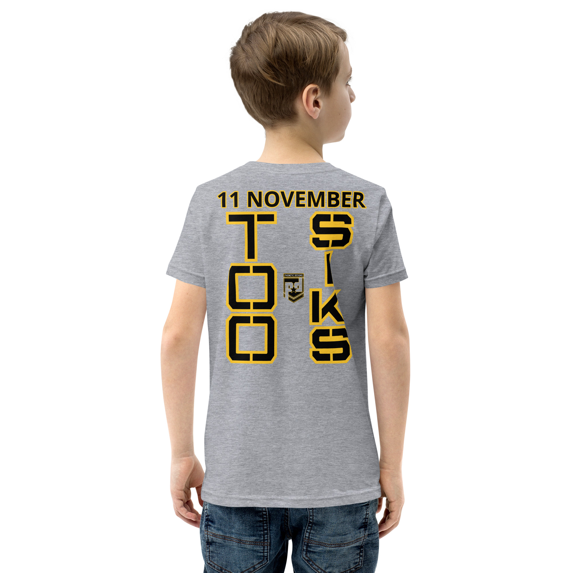 I support VETERANS TOO SIKS Youth Short Sleeve T-Shirt - Image 36