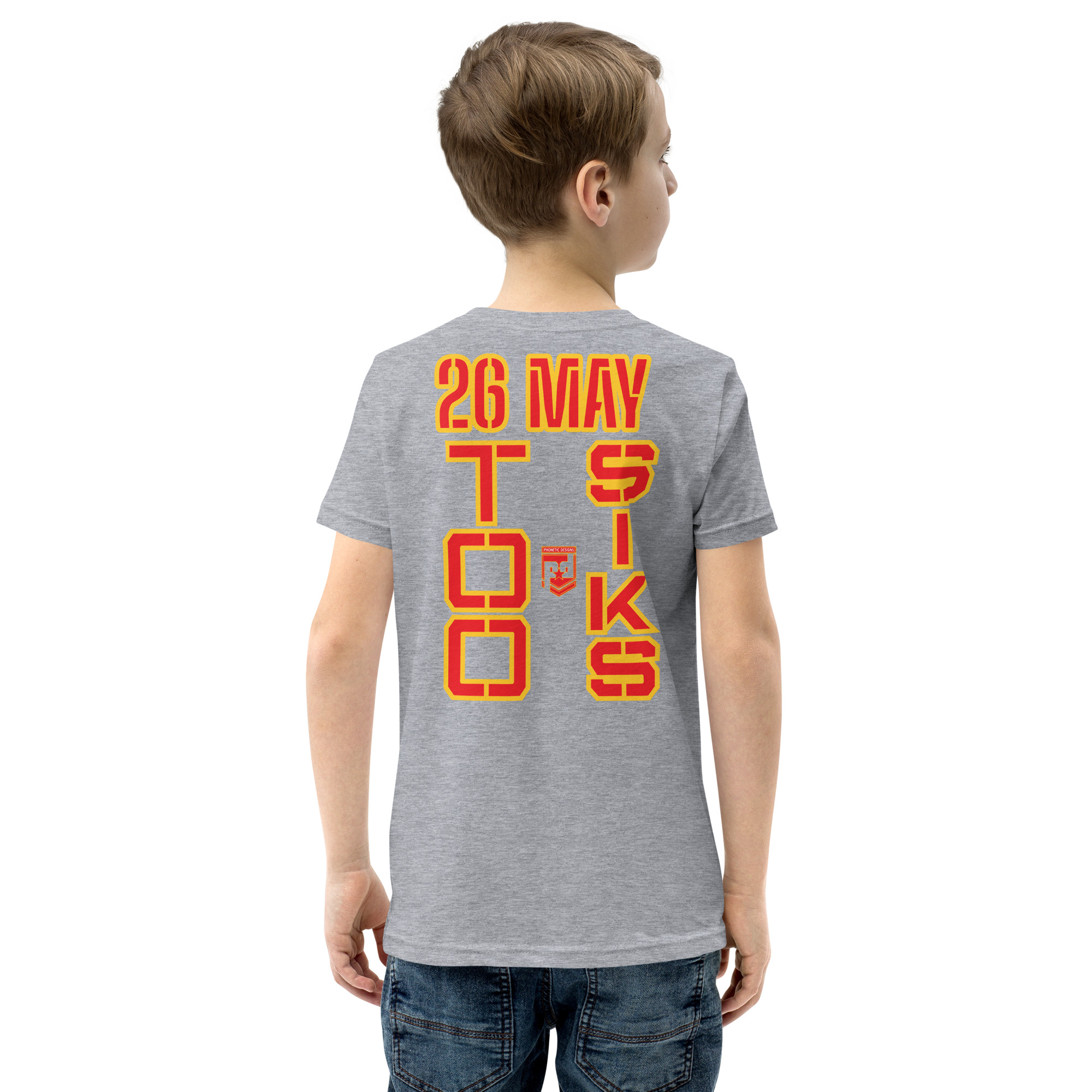 I SUPPORT VETERANS TOO SIKS Youth Short Sleeve T-Shirt - Image 44