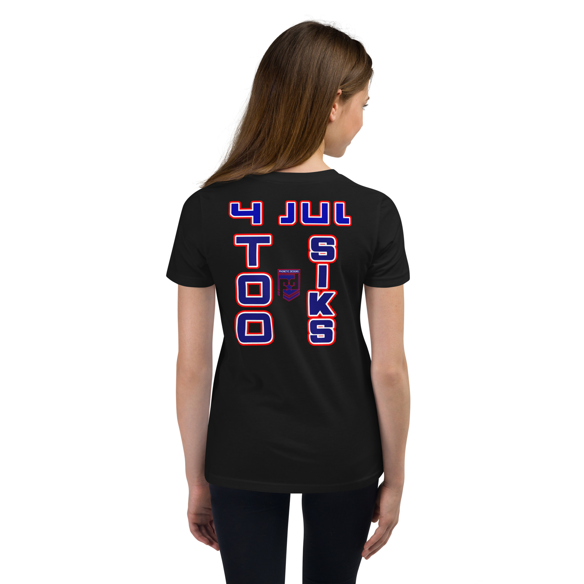 4 JUL TOO SIKS Youth Short Sleeve T-Shirt - Image 2