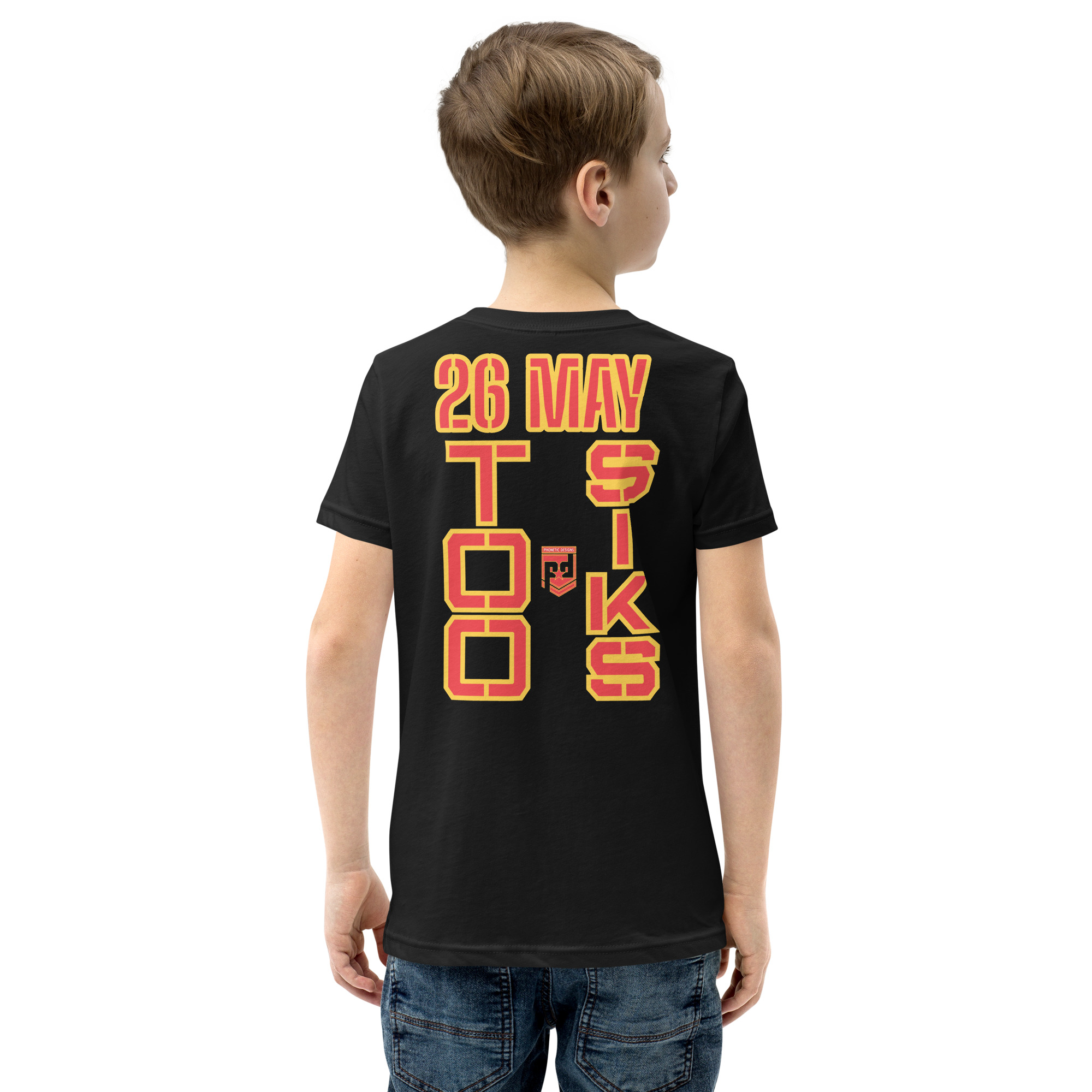 I SUPPORT VETERANS TOO SIKS Youth Short Sleeve T-Shirt - Image 4