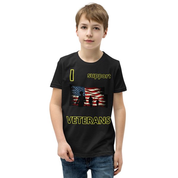I support VETERANS TOO SIKS Youth Short Sleeve T-Shirt