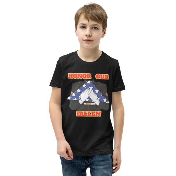I SUPPORT VETERANS TOO SIKS Youth Short Sleeve T-Shirt