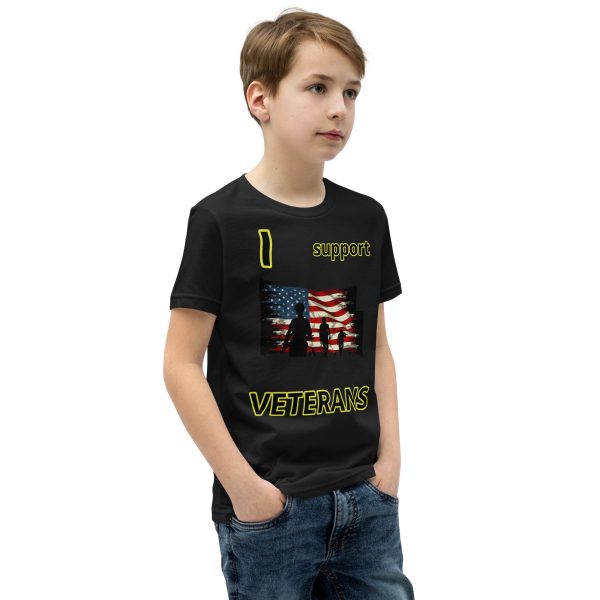 I support VETERANS TOO SIKS Youth Short Sleeve T-Shirt