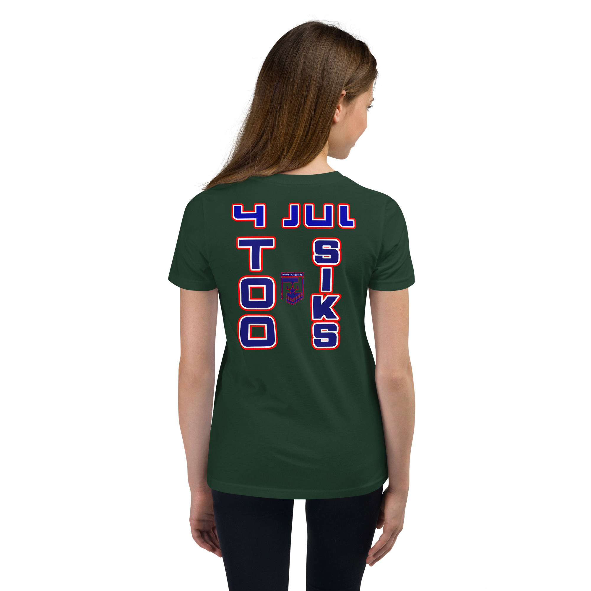 4 JUL TOO SIKS Youth Short Sleeve T-Shirt - Image 7