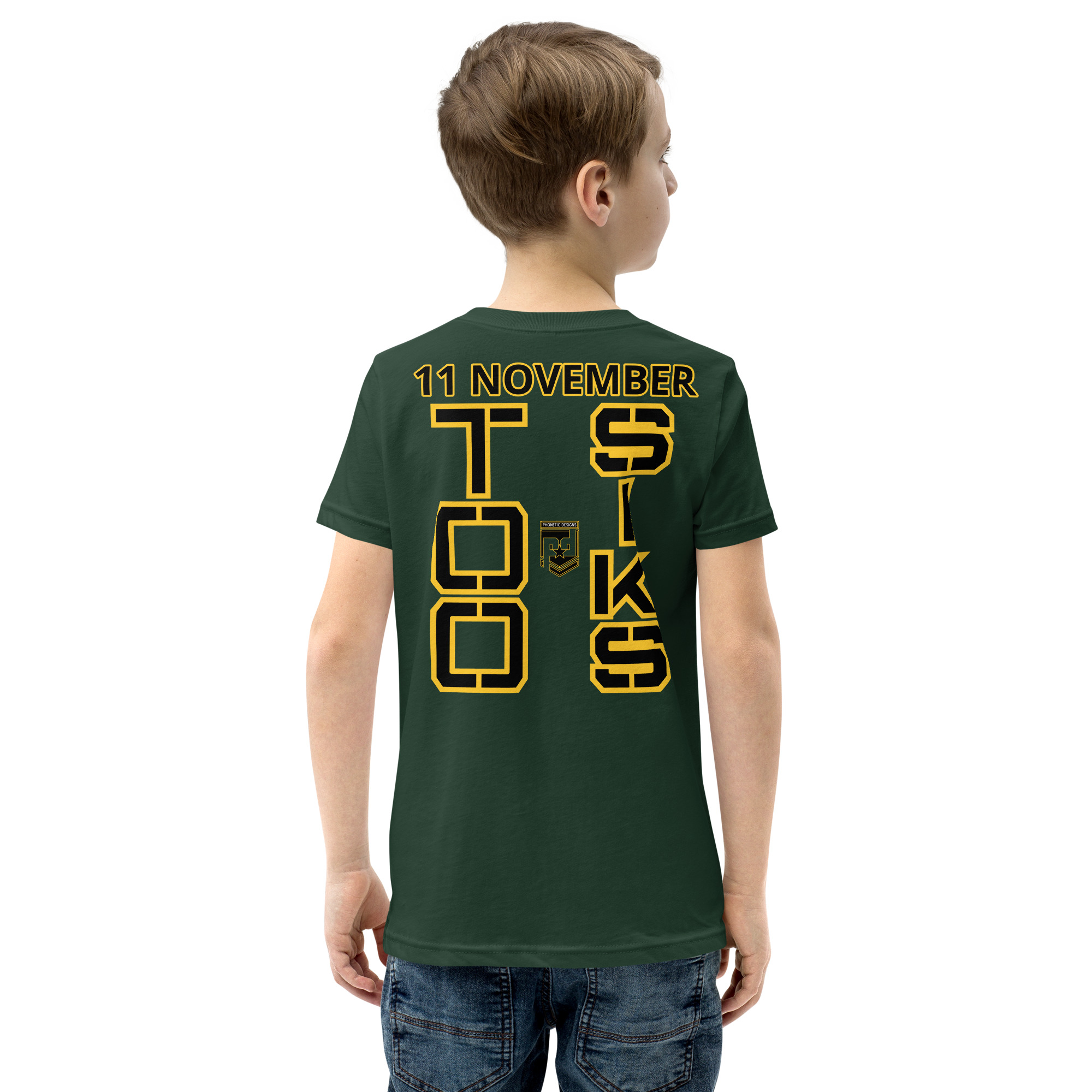 I support VETERANS TOO SIKS Youth Short Sleeve T-Shirt - Image 16