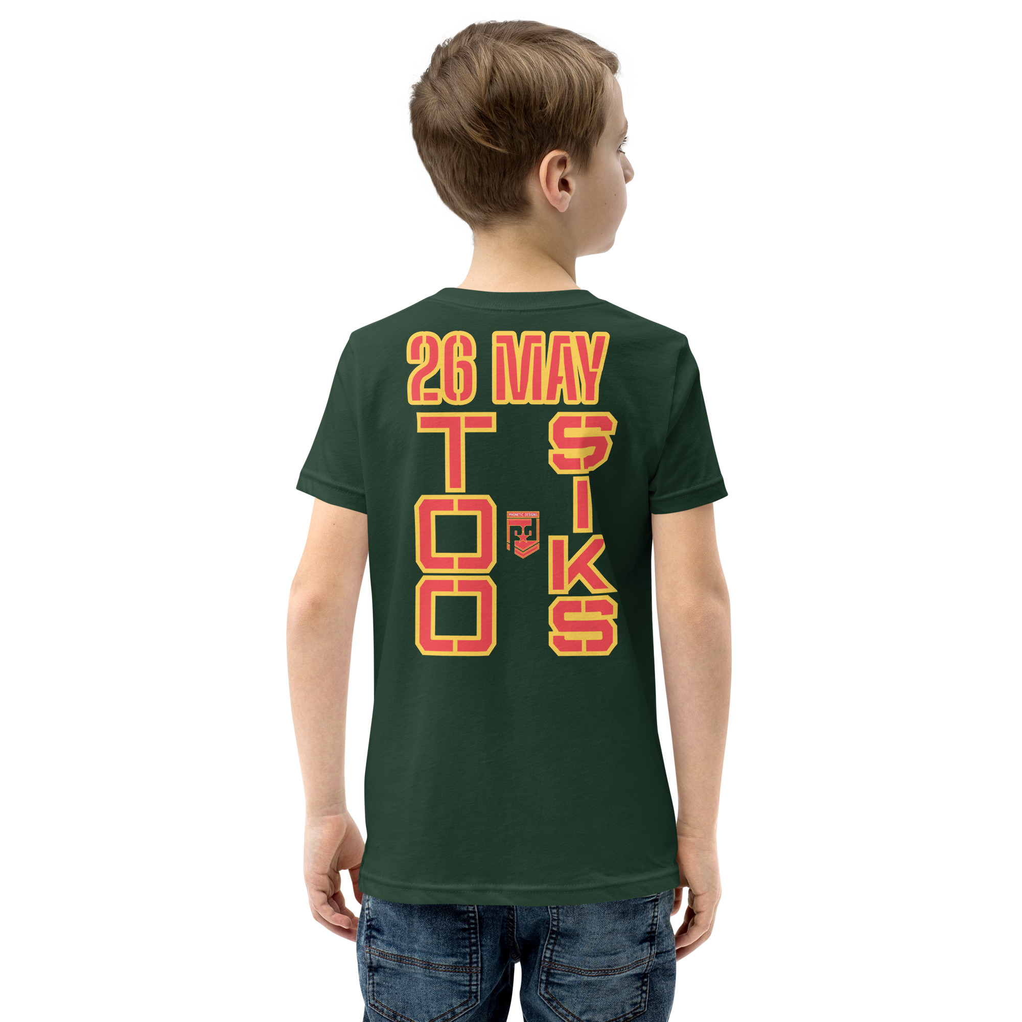 I SUPPORT VETERANS TOO SIKS Youth Short Sleeve T-Shirt - Image 16