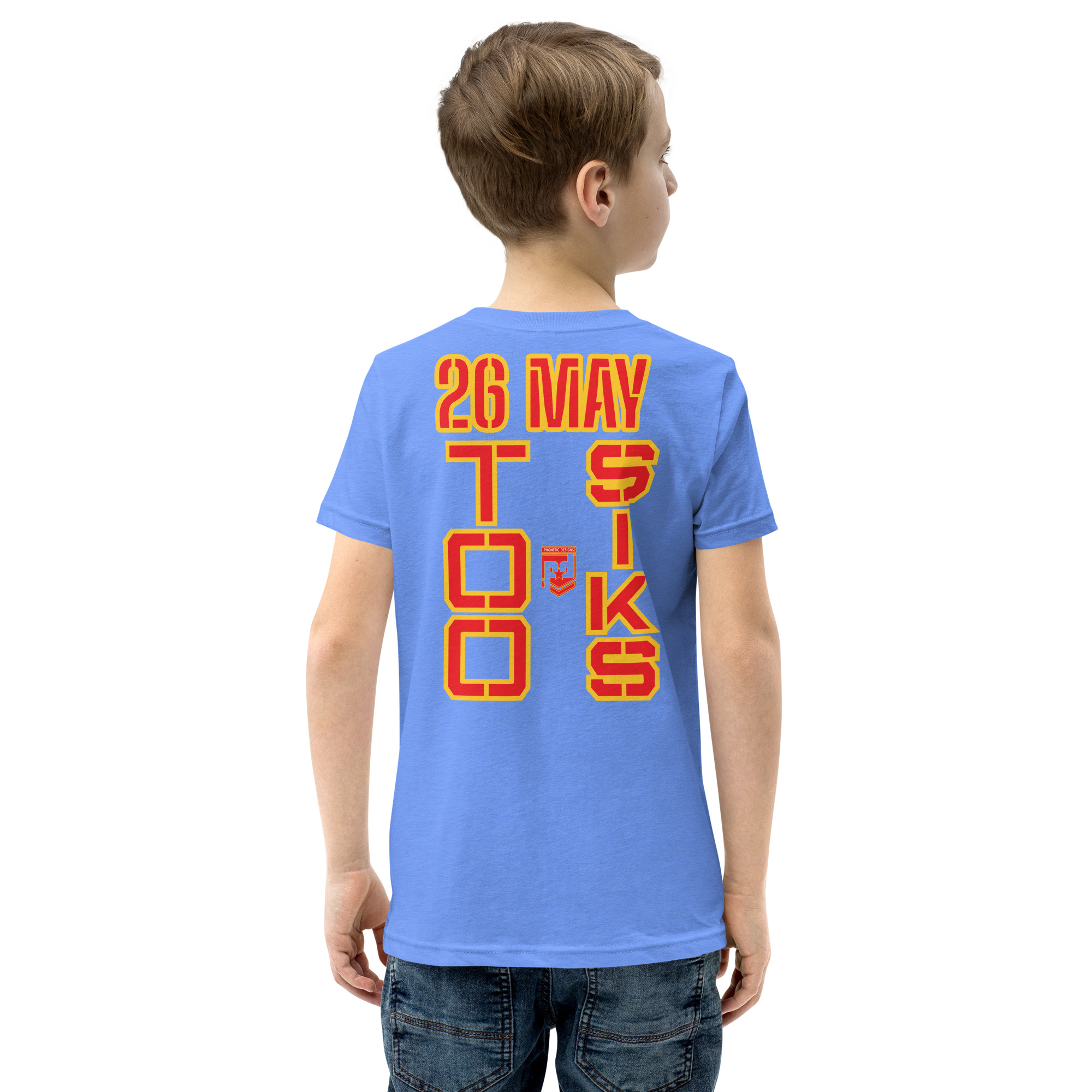 I SUPPORT VETERANS TOO SIKS Youth Short Sleeve T-Shirt - Image 40