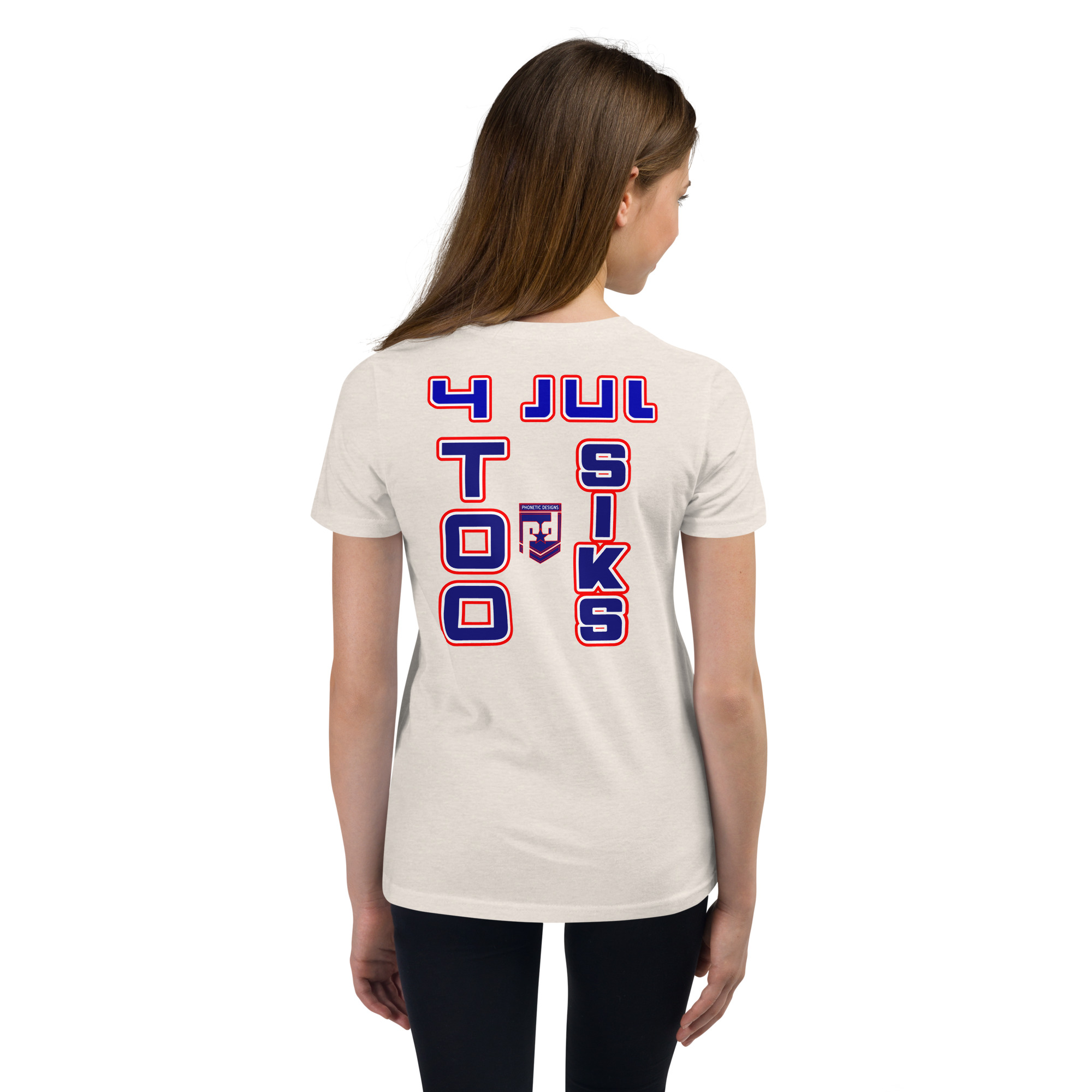 4 JUL TOO SIKS Youth Short Sleeve T-Shirt - Image 25