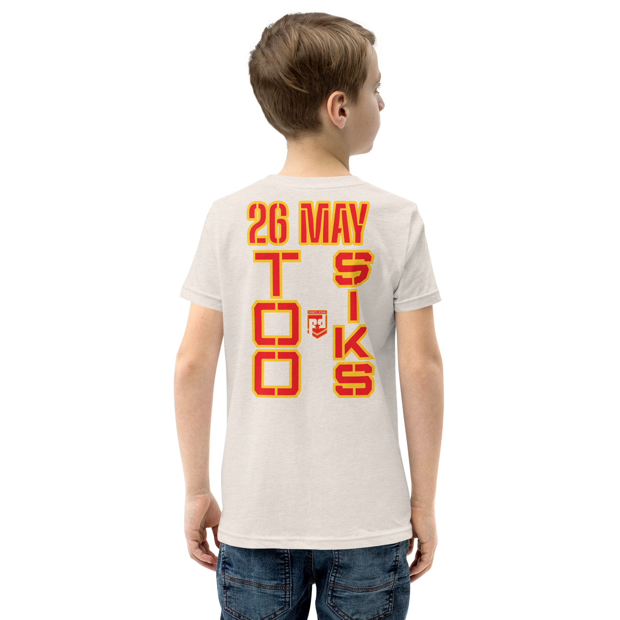 I SUPPORT VETERANS TOO SIKS Youth Short Sleeve T-Shirt - Image 52