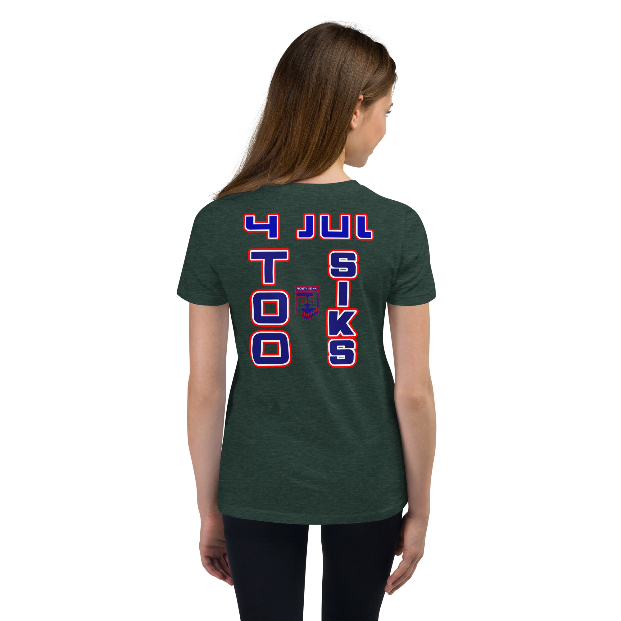 4 JUL TOO SIKS Youth Short Sleeve T-Shirt - Image 15