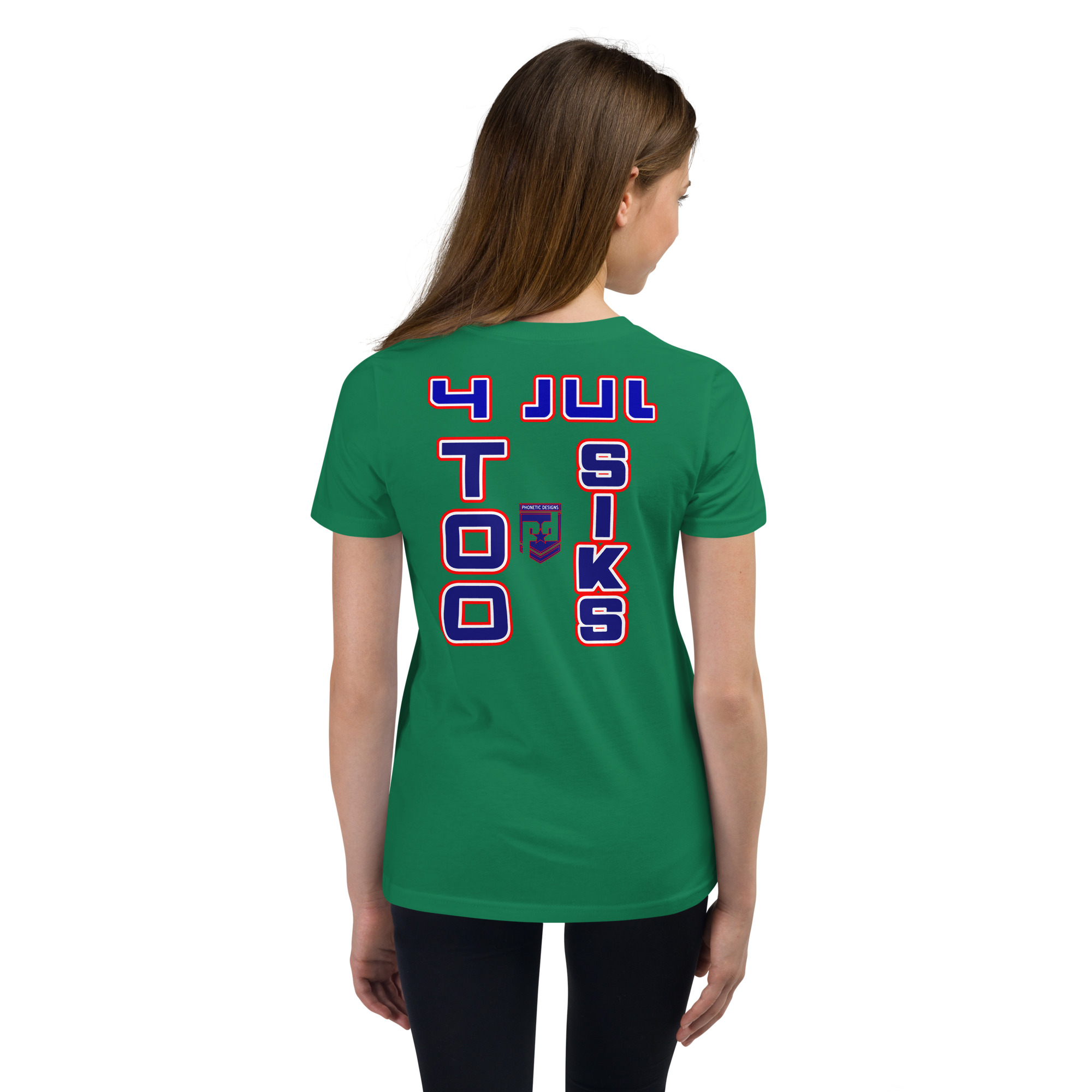4 JUL TOO SIKS Youth Short Sleeve T-Shirt - Image 17