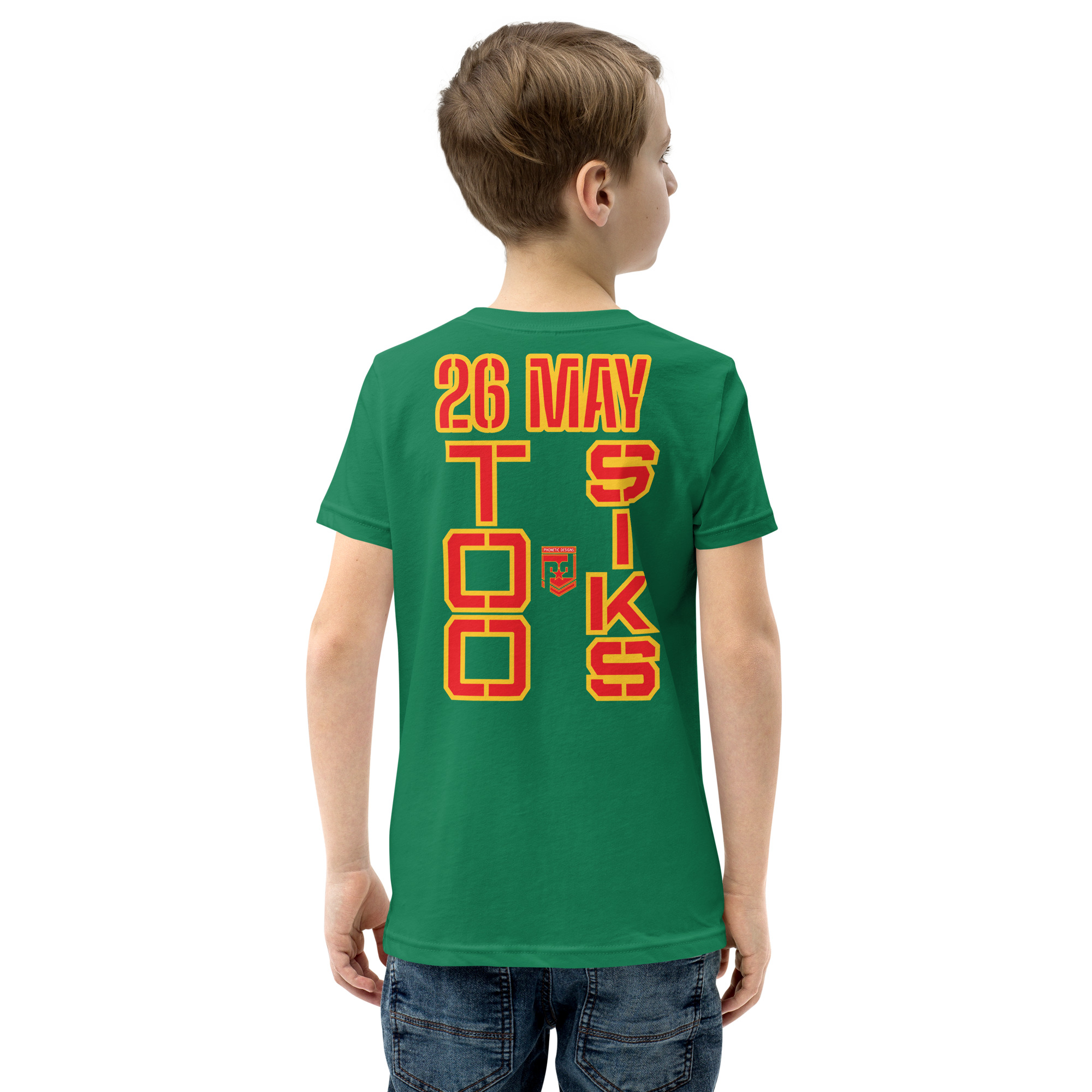 I SUPPORT VETERANS TOO SIKS Youth Short Sleeve T-Shirt - Image 36