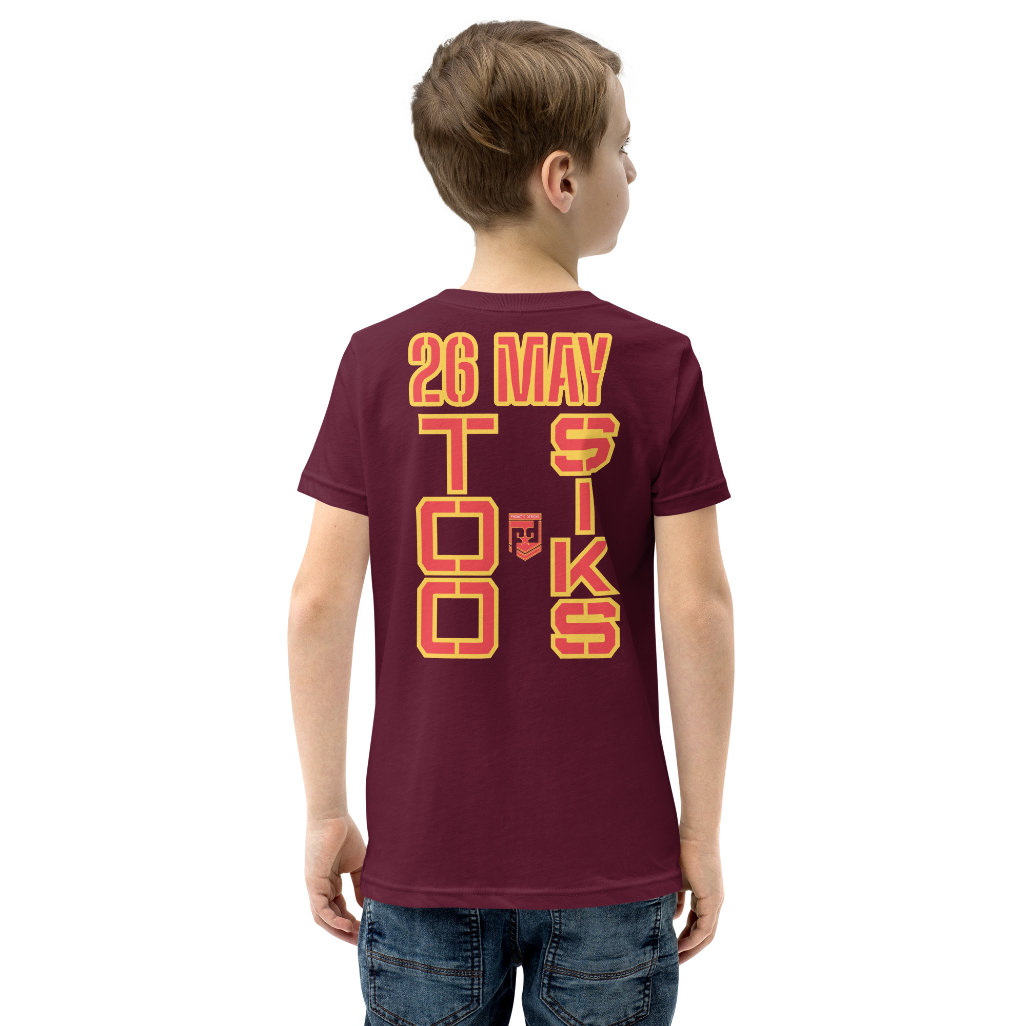 I SUPPORT VETERANS TOO SIKS Youth Short Sleeve T-Shirt - Image 12