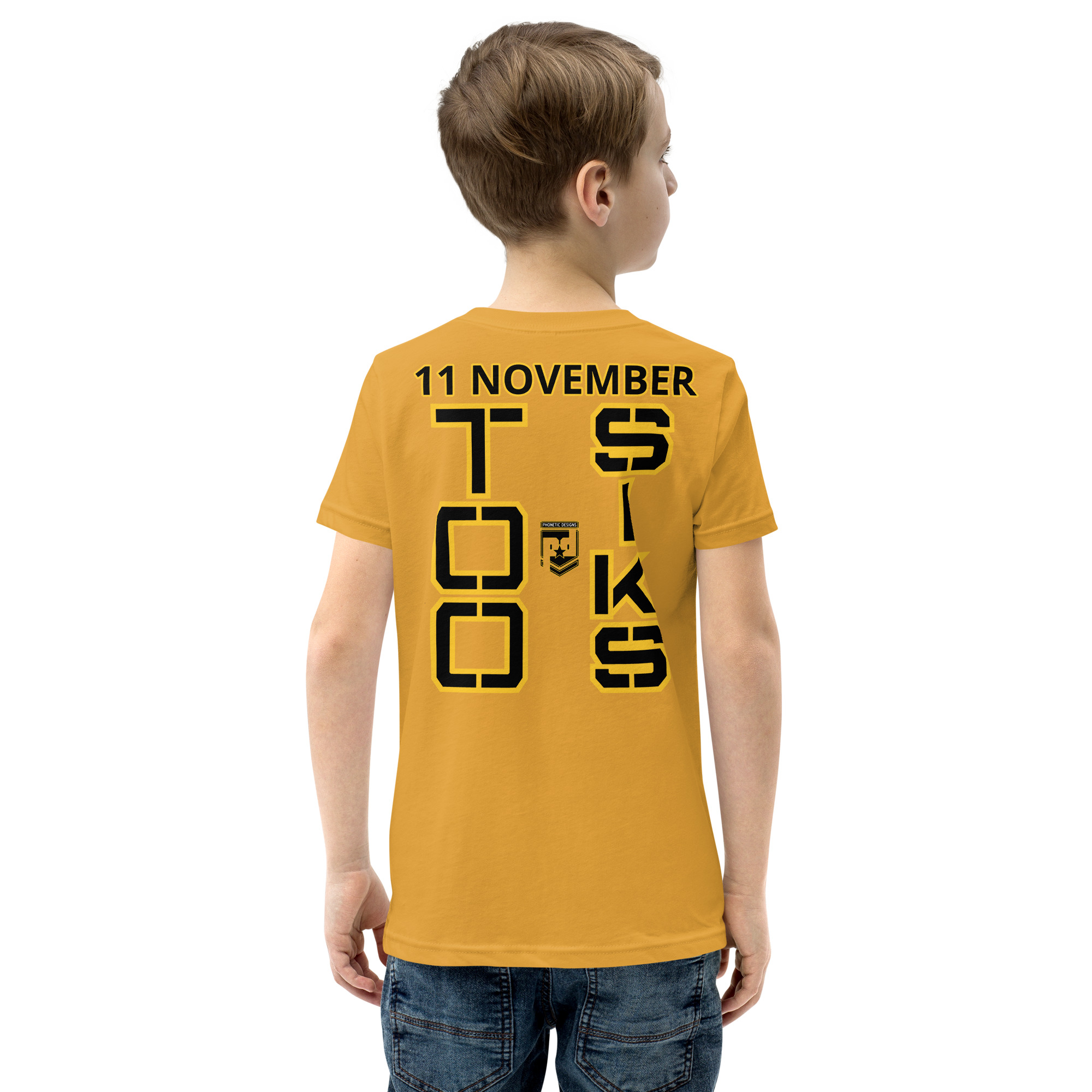 I support VETERANS TOO SIKS Youth Short Sleeve T-Shirt - Image 40