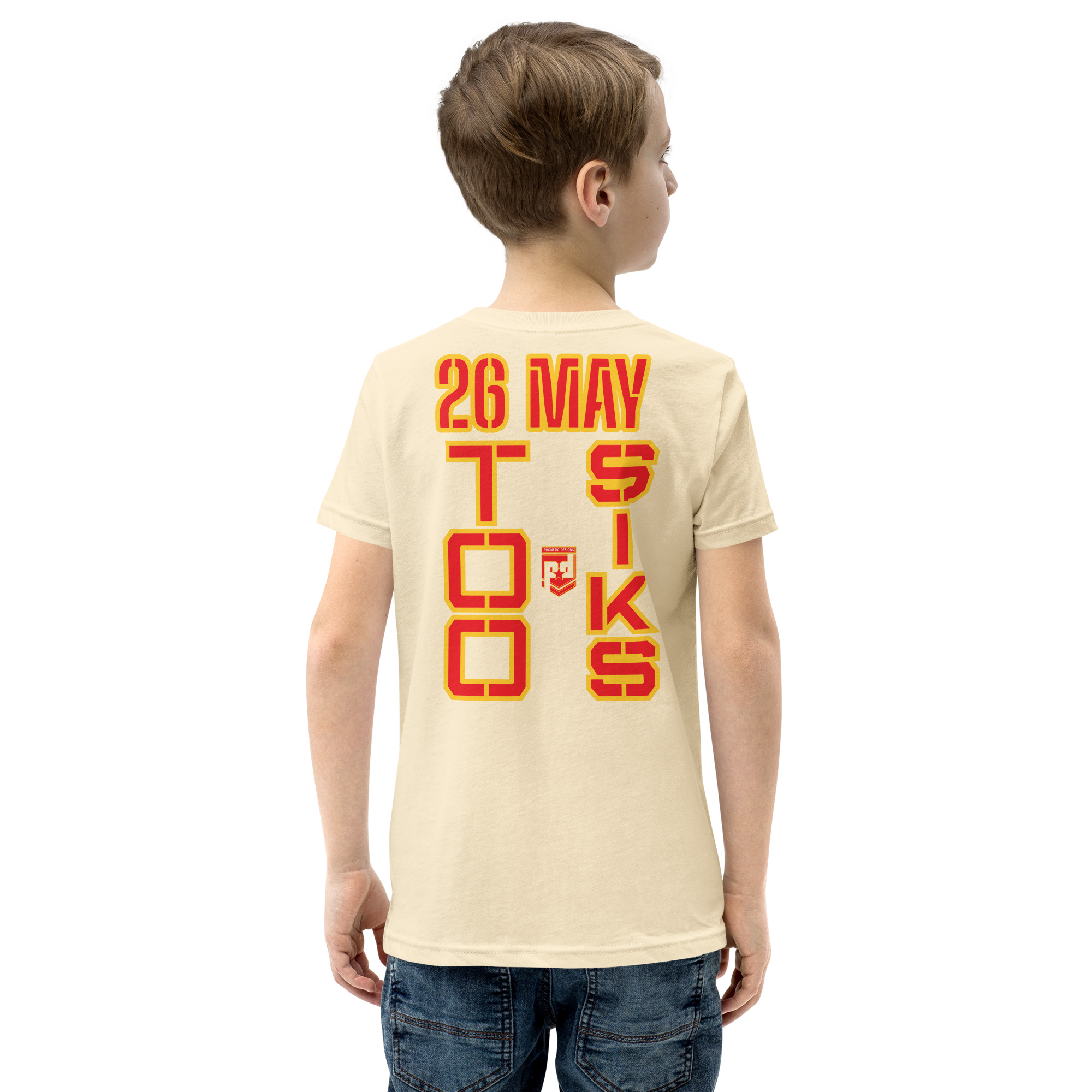 I SUPPORT VETERANS TOO SIKS Youth Short Sleeve T-Shirt - Image 56