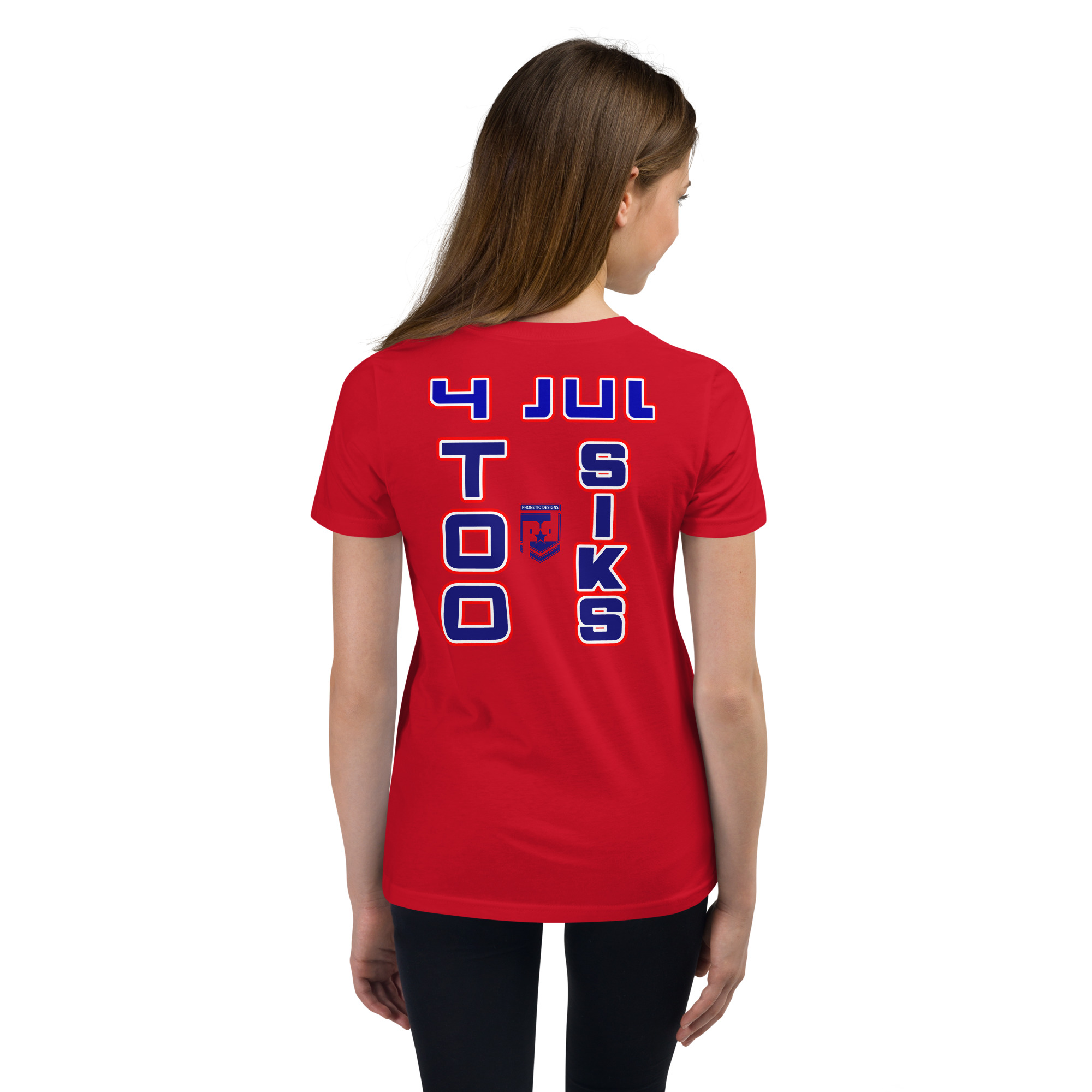 4 JUL TOO SIKS Youth Short Sleeve T-Shirt - Image 9