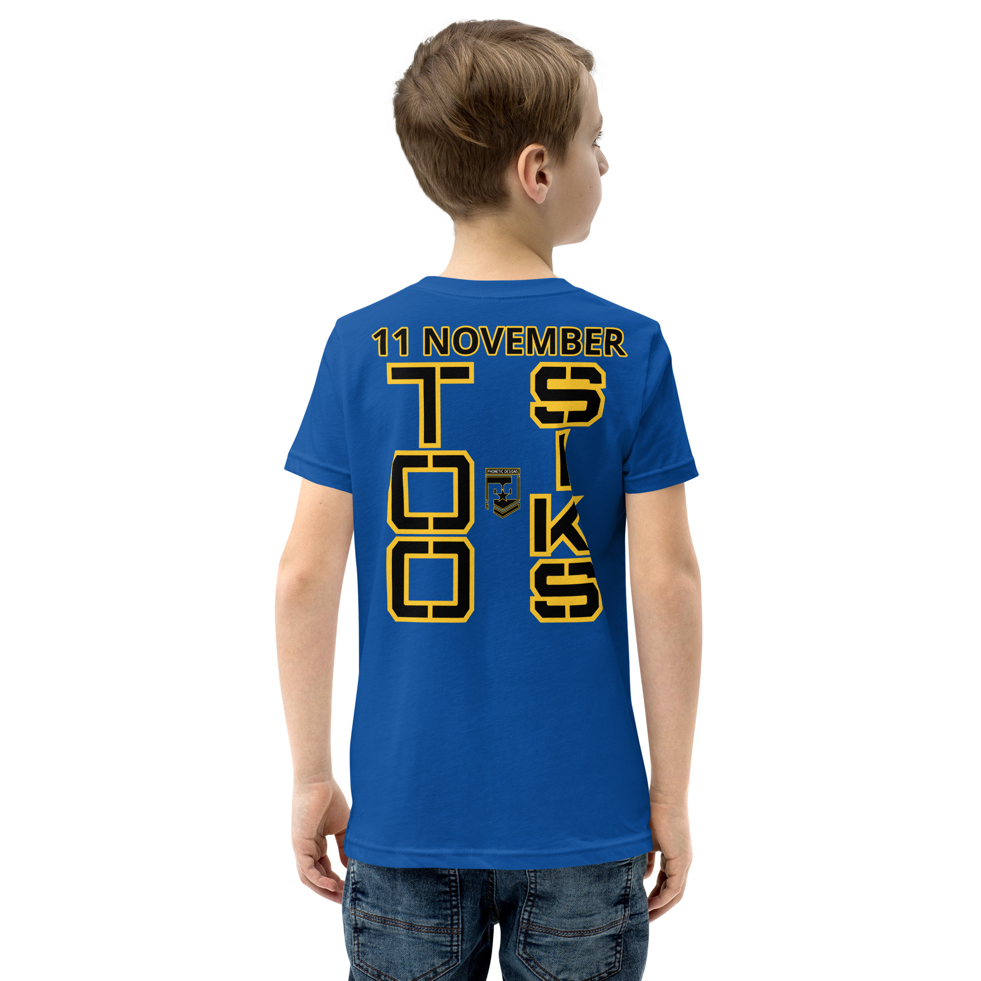 I support VETERANS TOO SIKS Youth Short Sleeve T-Shirt - Image 28