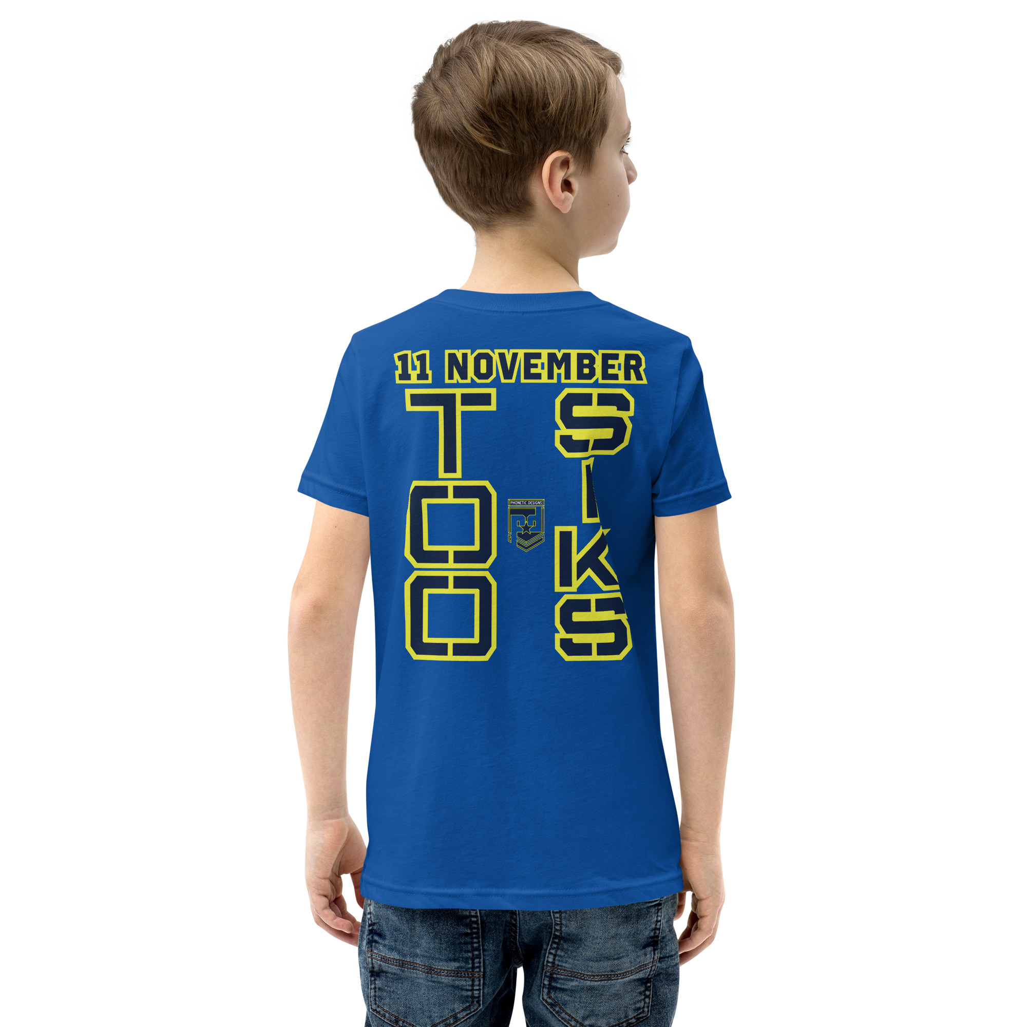 I SUPPORT VETERANS TOO SIKS Youth Short Sleeve T-Shirt - Image 28