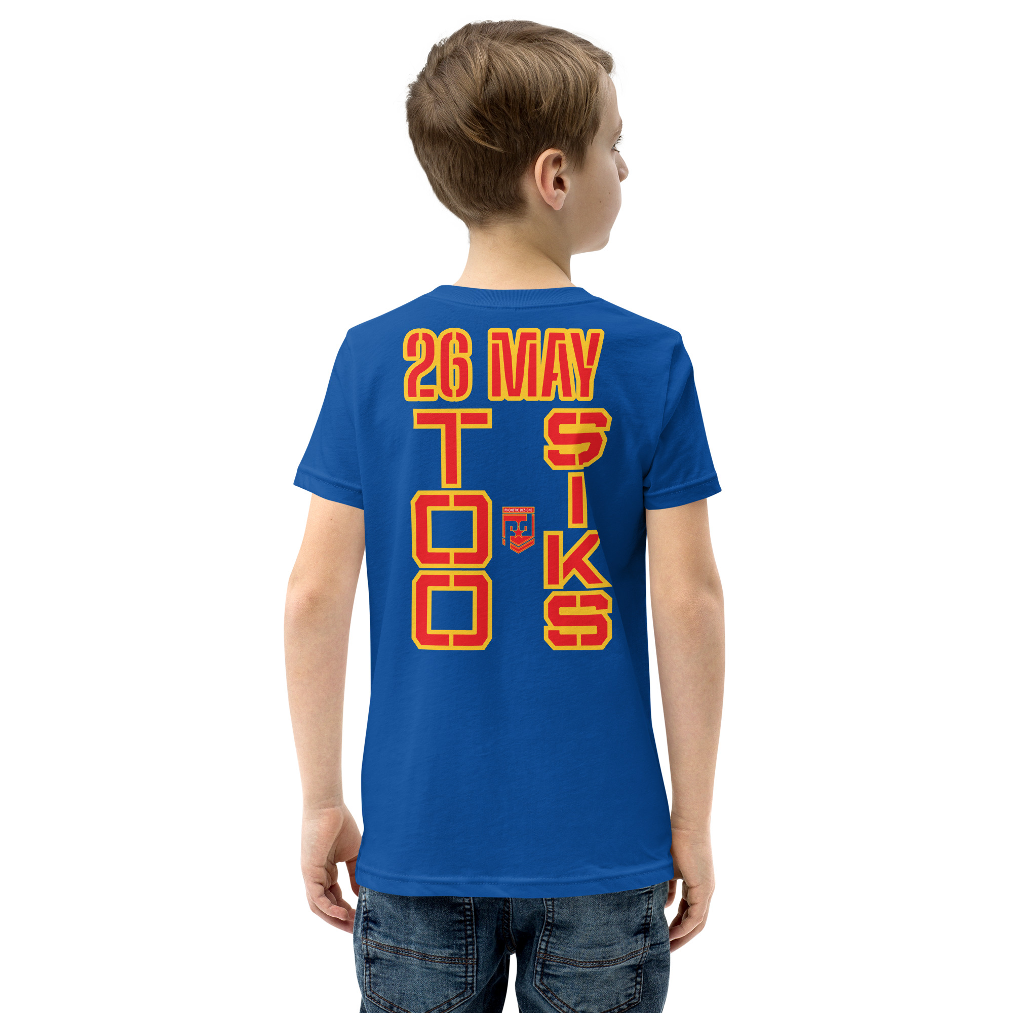 I SUPPORT VETERANS TOO SIKS Youth Short Sleeve T-Shirt - Image 28