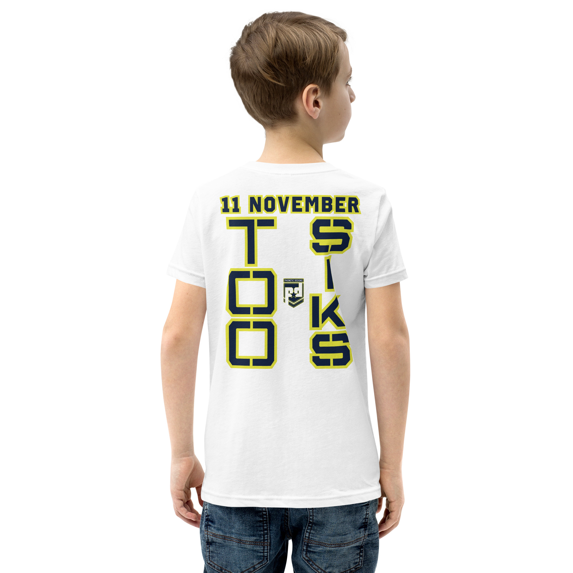 I SUPPORT VETERANS TOO SIKS Youth Short Sleeve T-Shirt - Image 60
