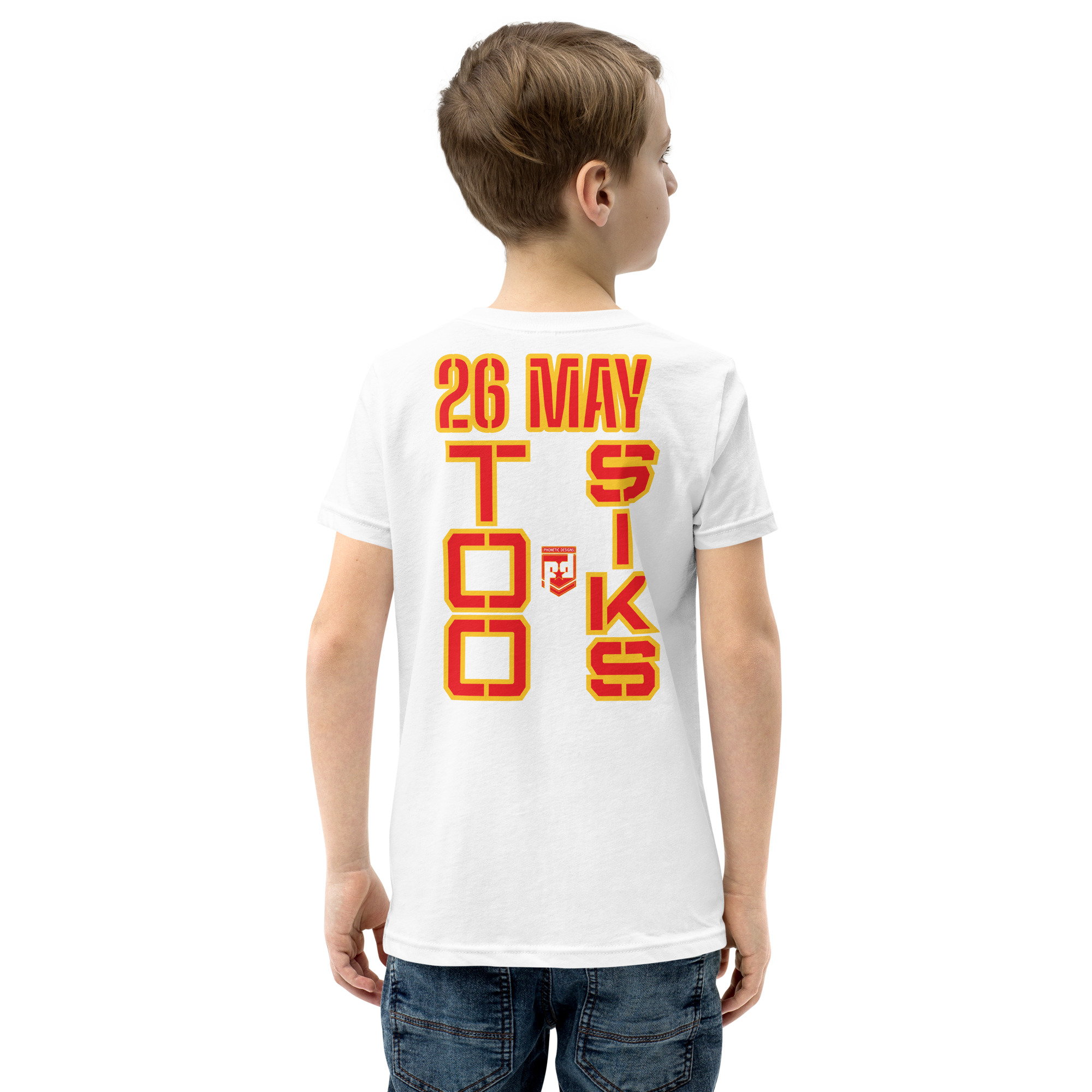 I SUPPORT VETERANS TOO SIKS Youth Short Sleeve T-Shirt - Image 60