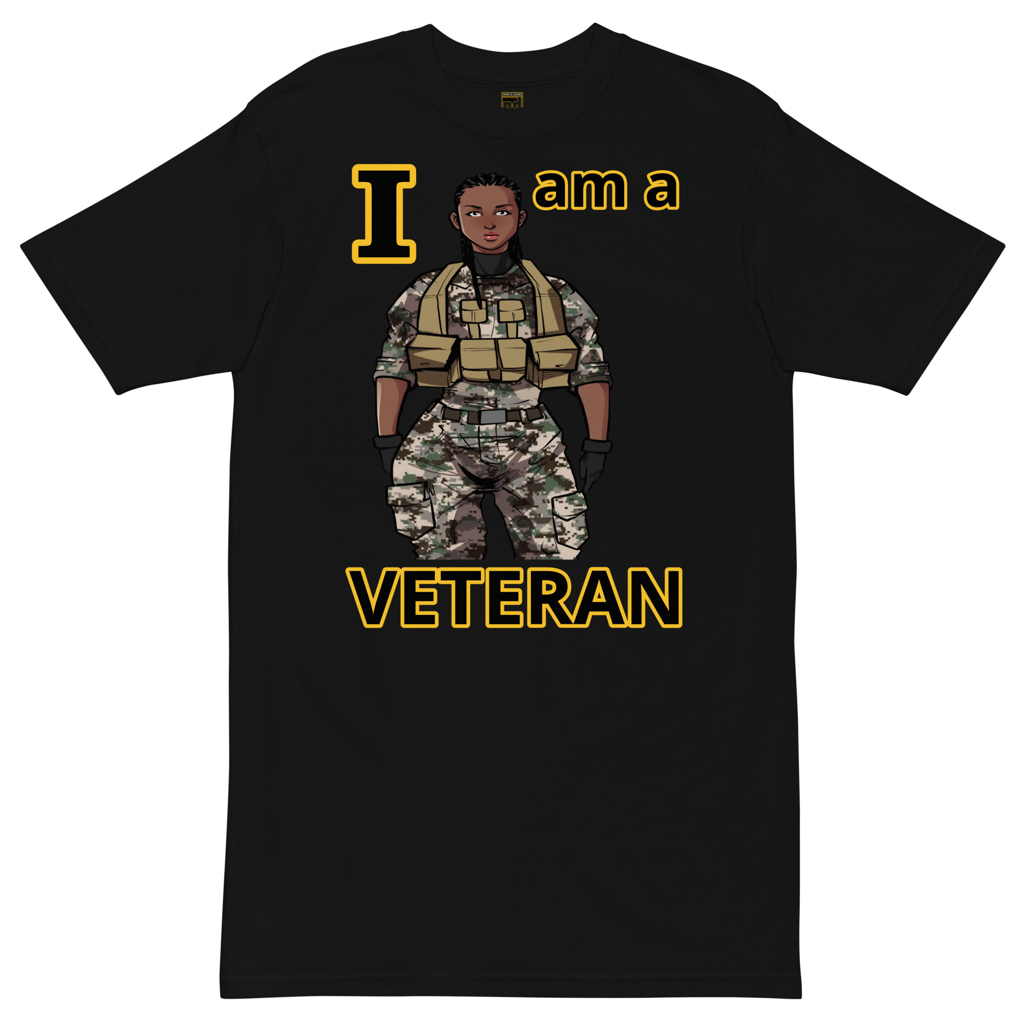 I AM A VETERAN TOO SIKS Tee - Image 2