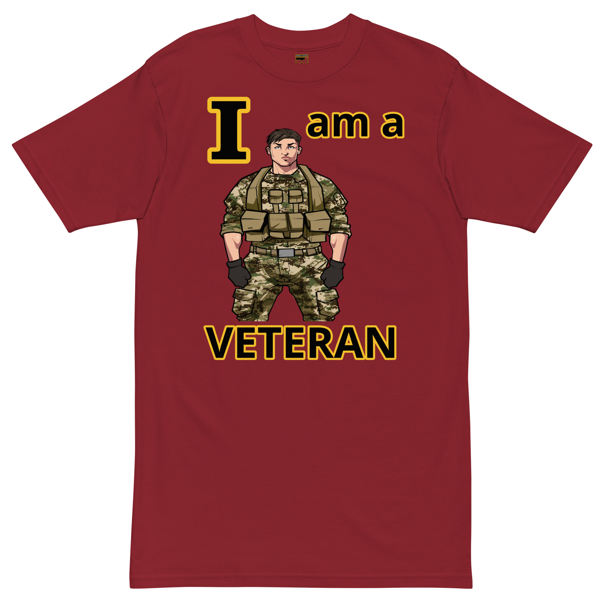 I AM A VETERAN TOO SIKS Tee - Image 3