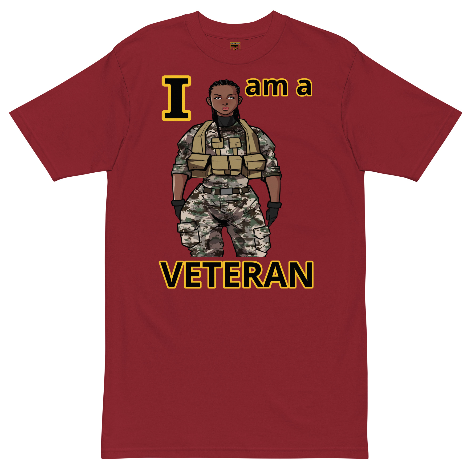 I AM A VETERAN TOO SIKS Tee - Image 3