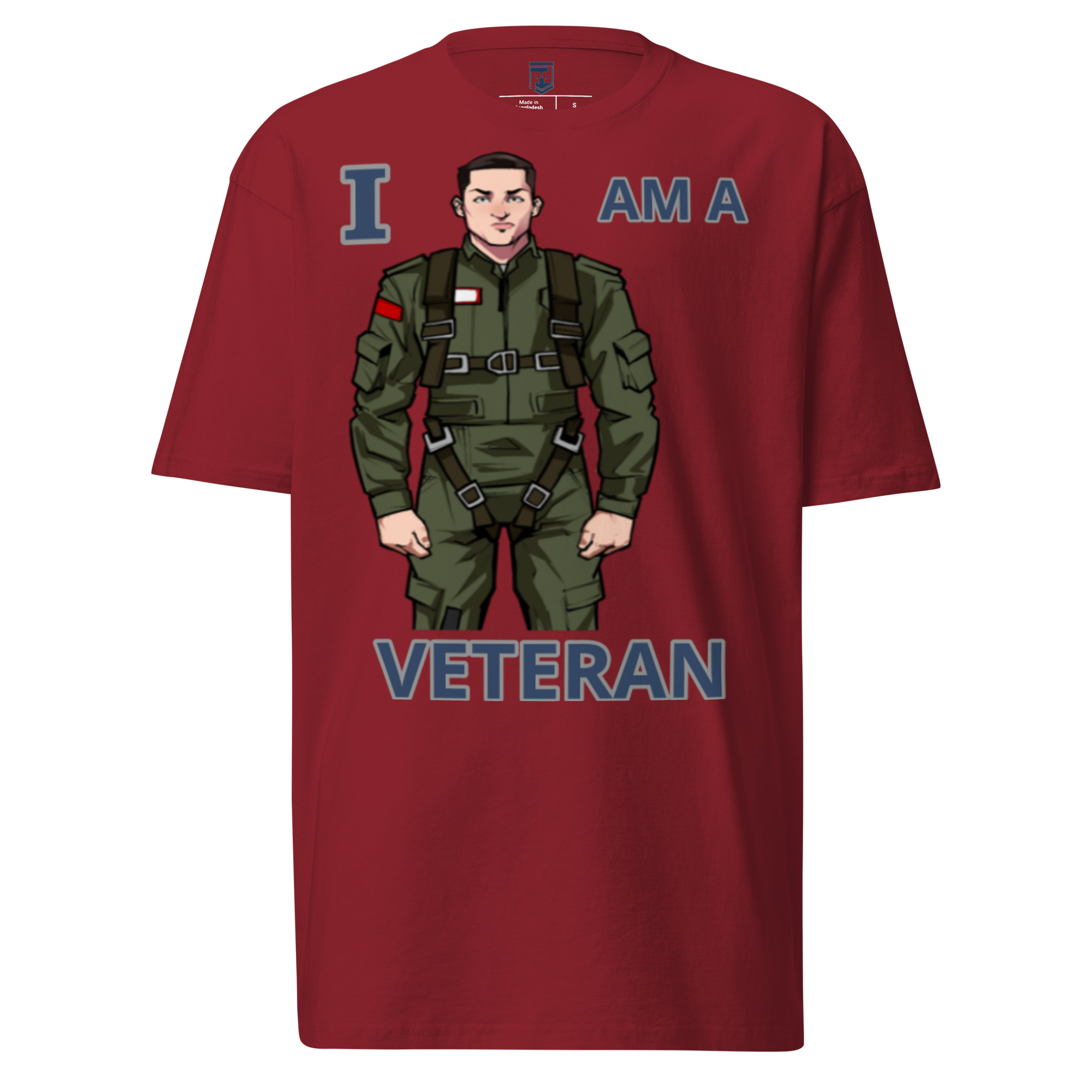 I AM A VETERAN TOO SIKS Tee - Image 3