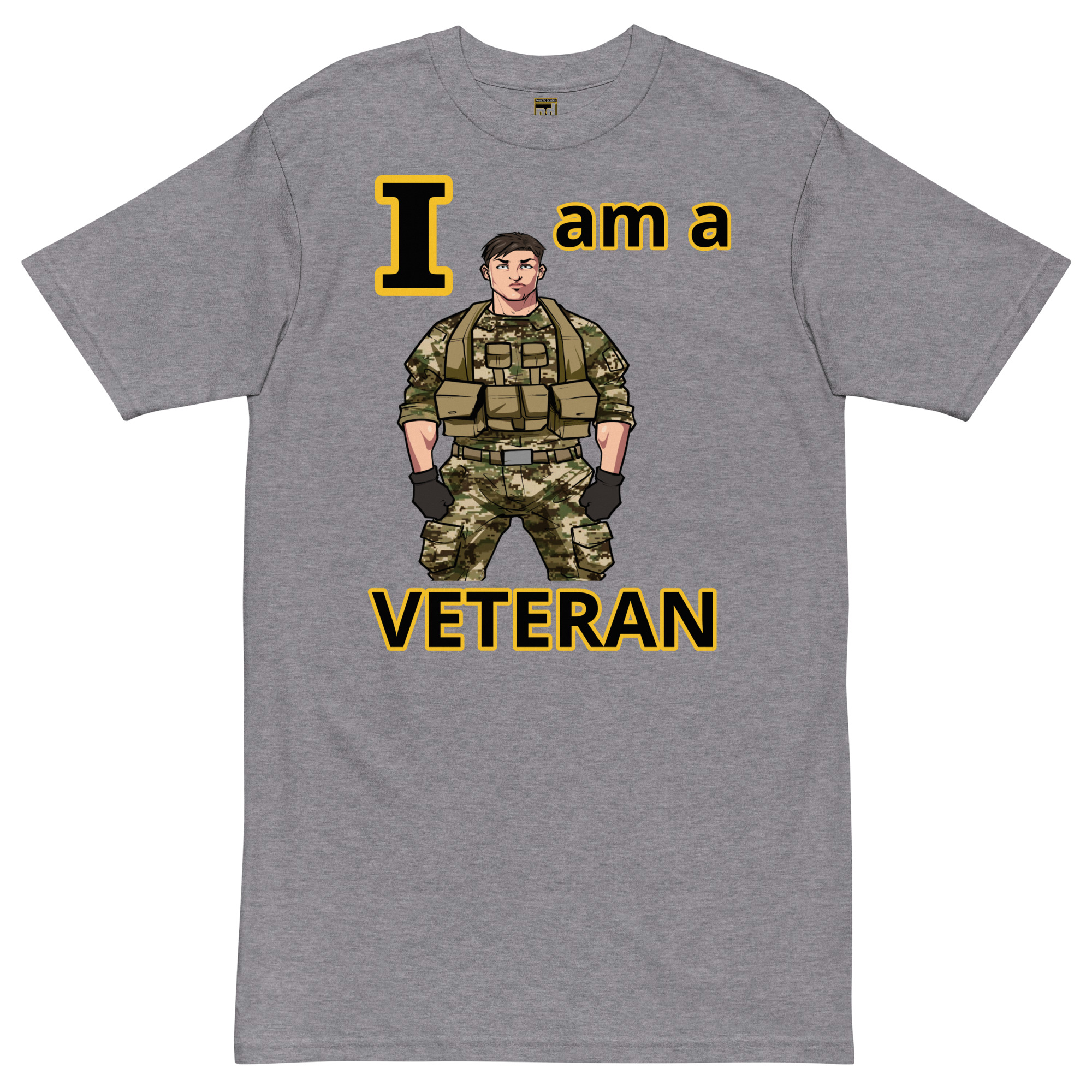 I AM A VETERAN TOO SIKS Tee - Image 4