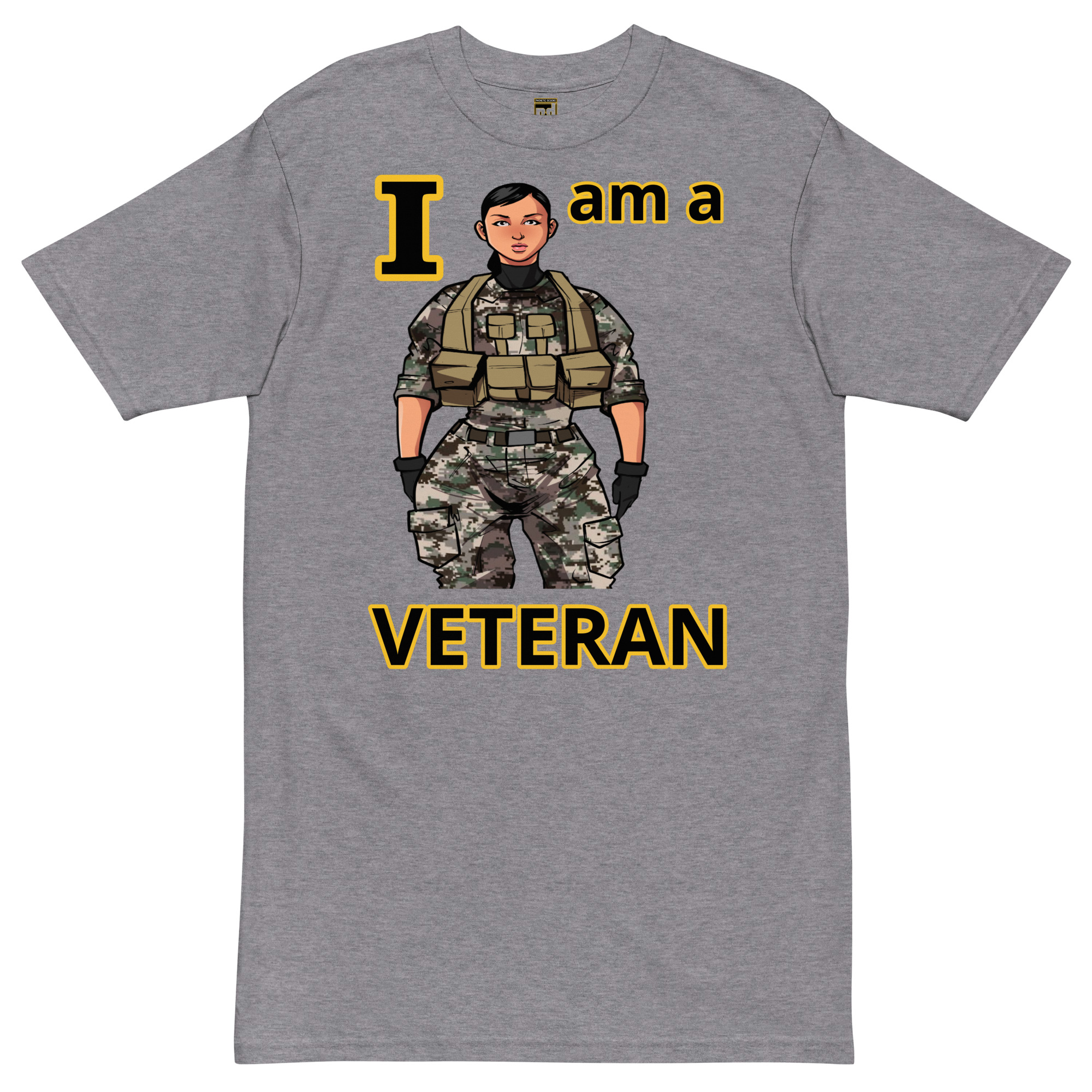 I AM A VETERAN TOO SIKS Tee - Image 4