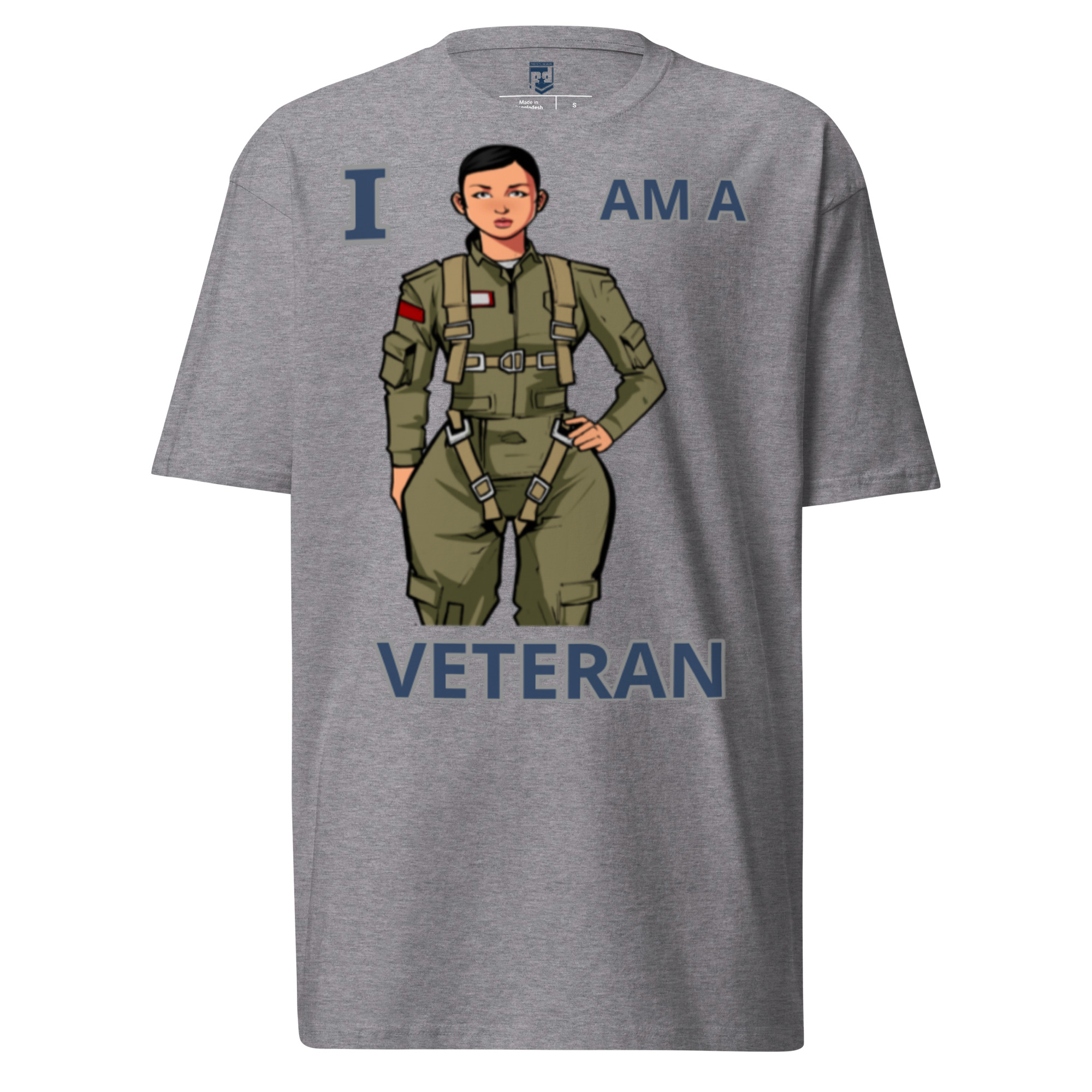 I AM A VETERAN TOO SIKS Tee - Image 4