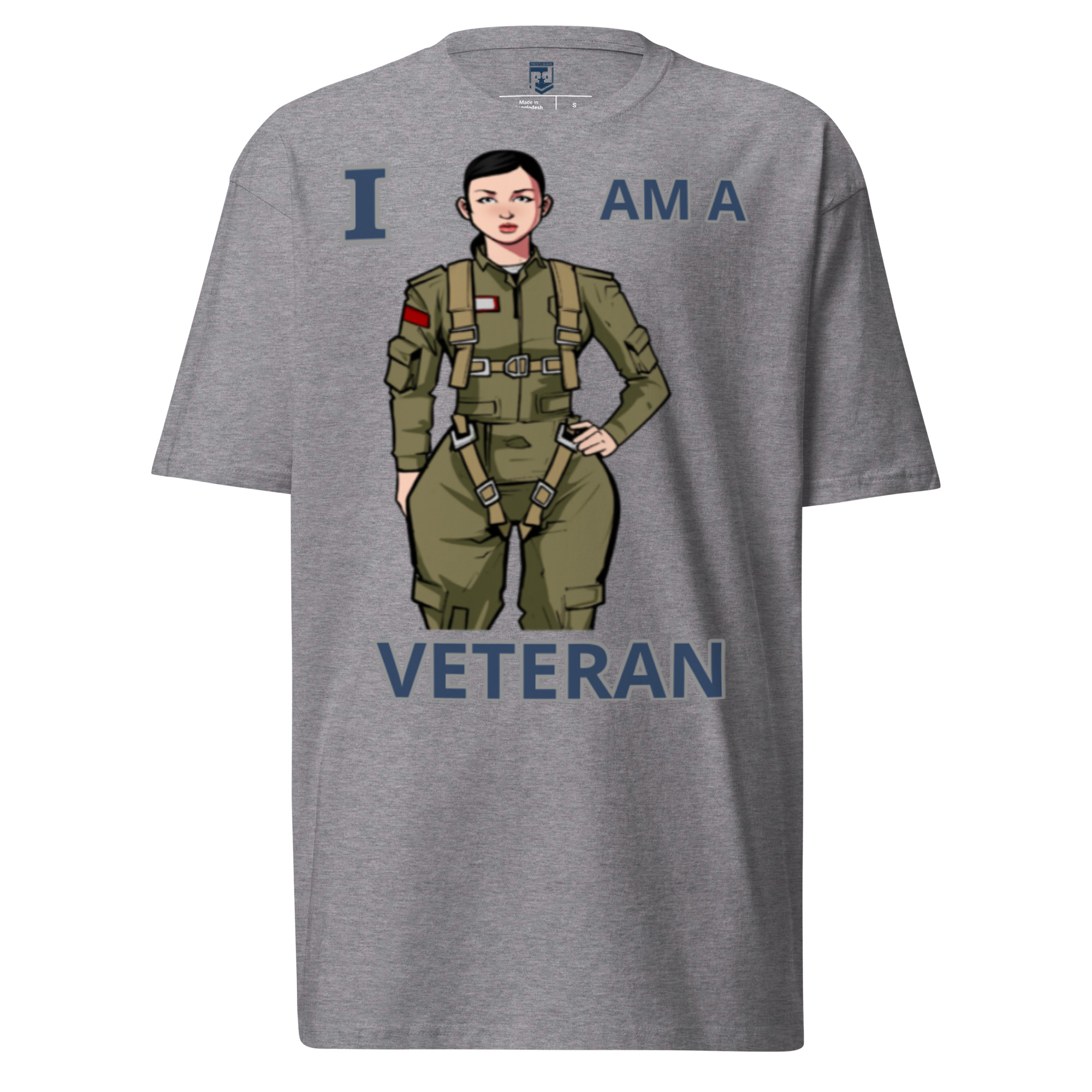 I AM A VETERAN TOO SIKS Tee - Image 4