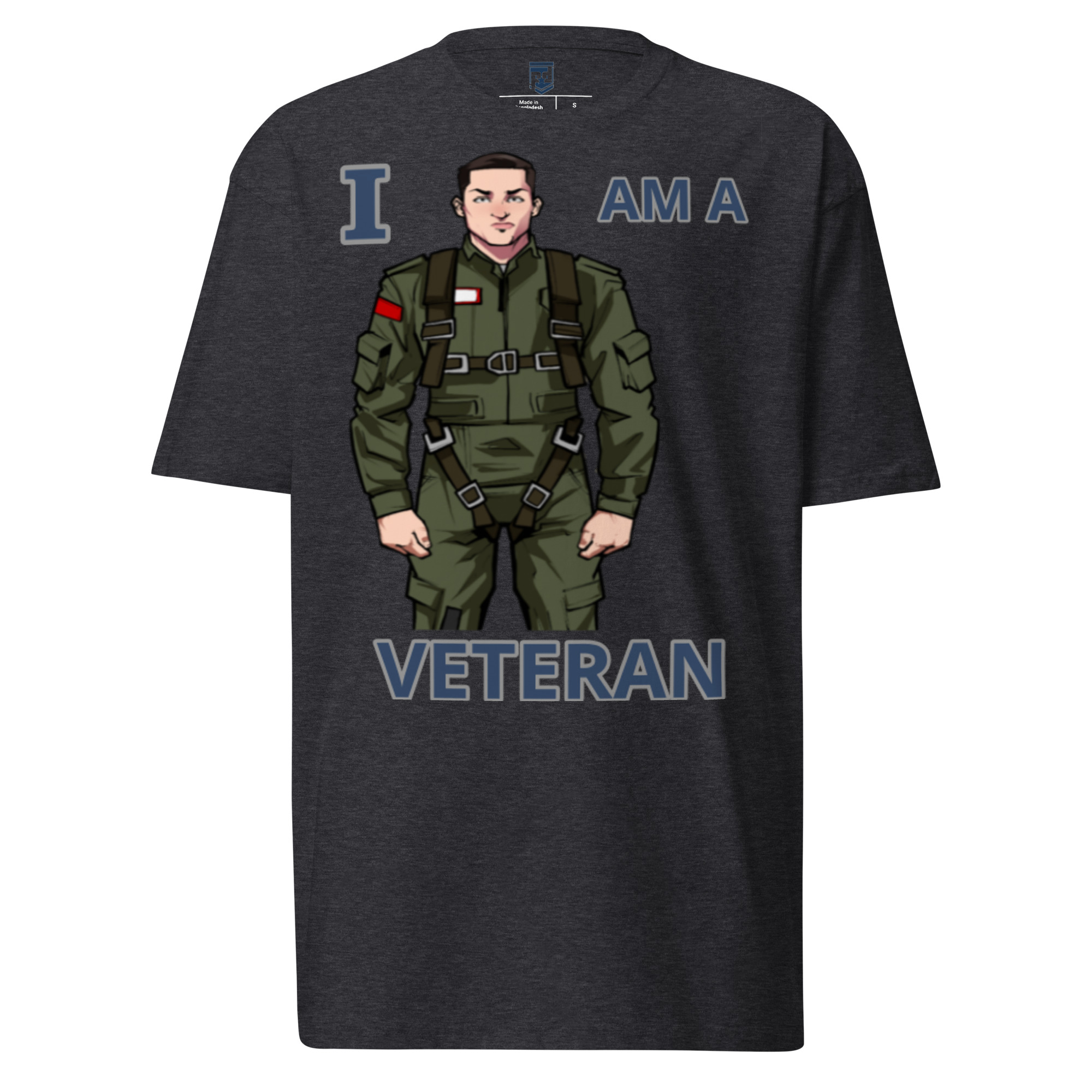 I AM A VETERAN TOO SIKS Tee - Image 2