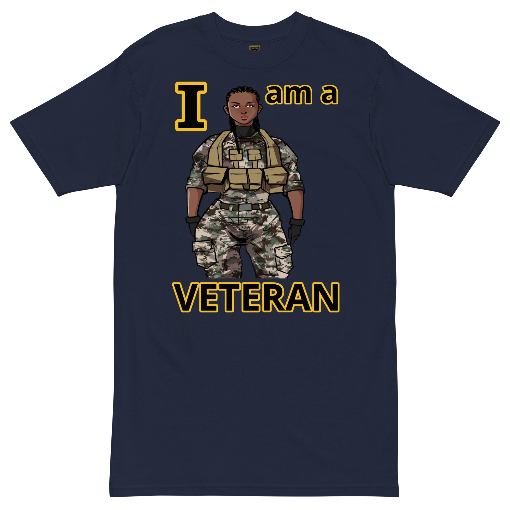 I AM A VETERAN TOO SIKS Tee - Image 6