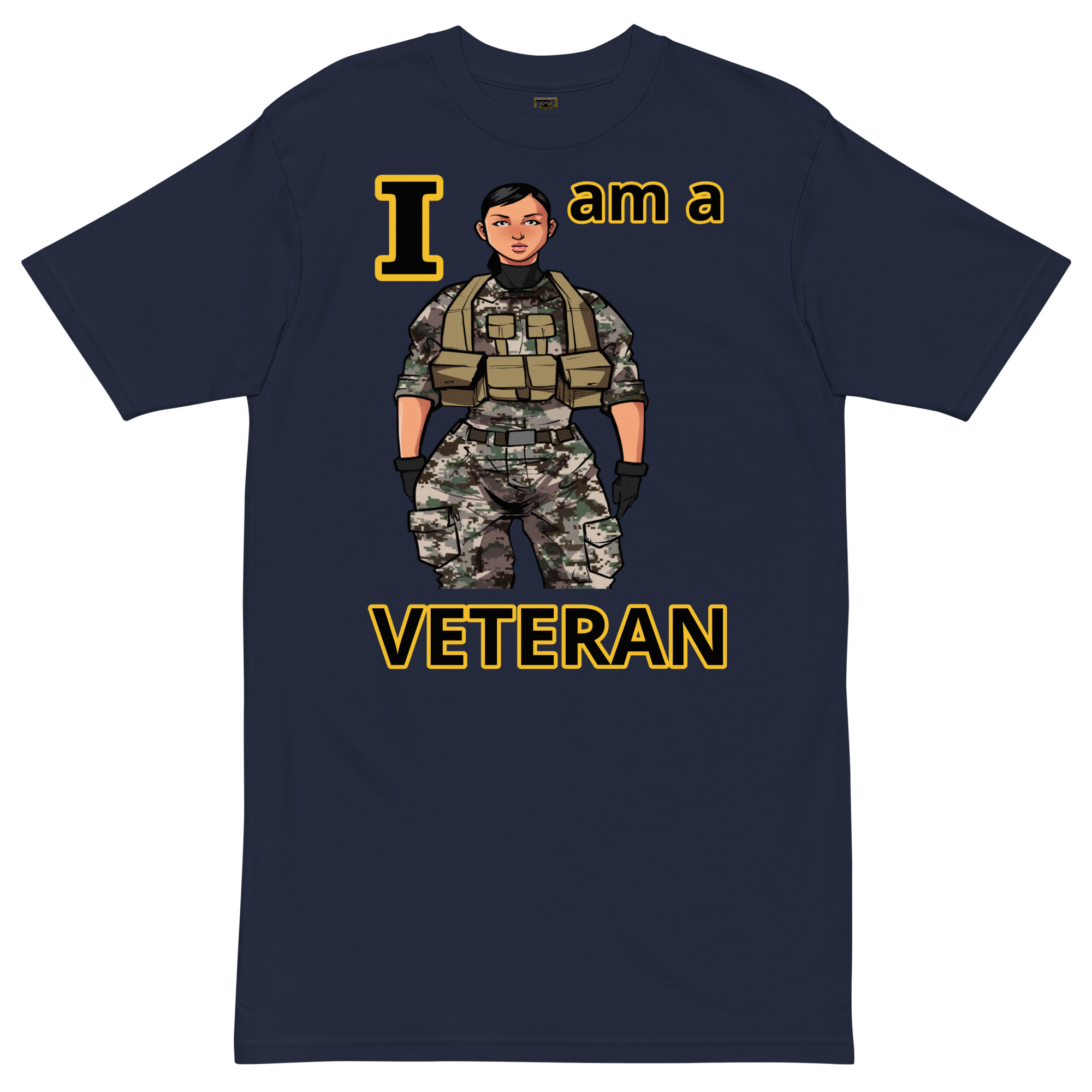 I AM A VETERAN TOO SIKS Tee - Image 6