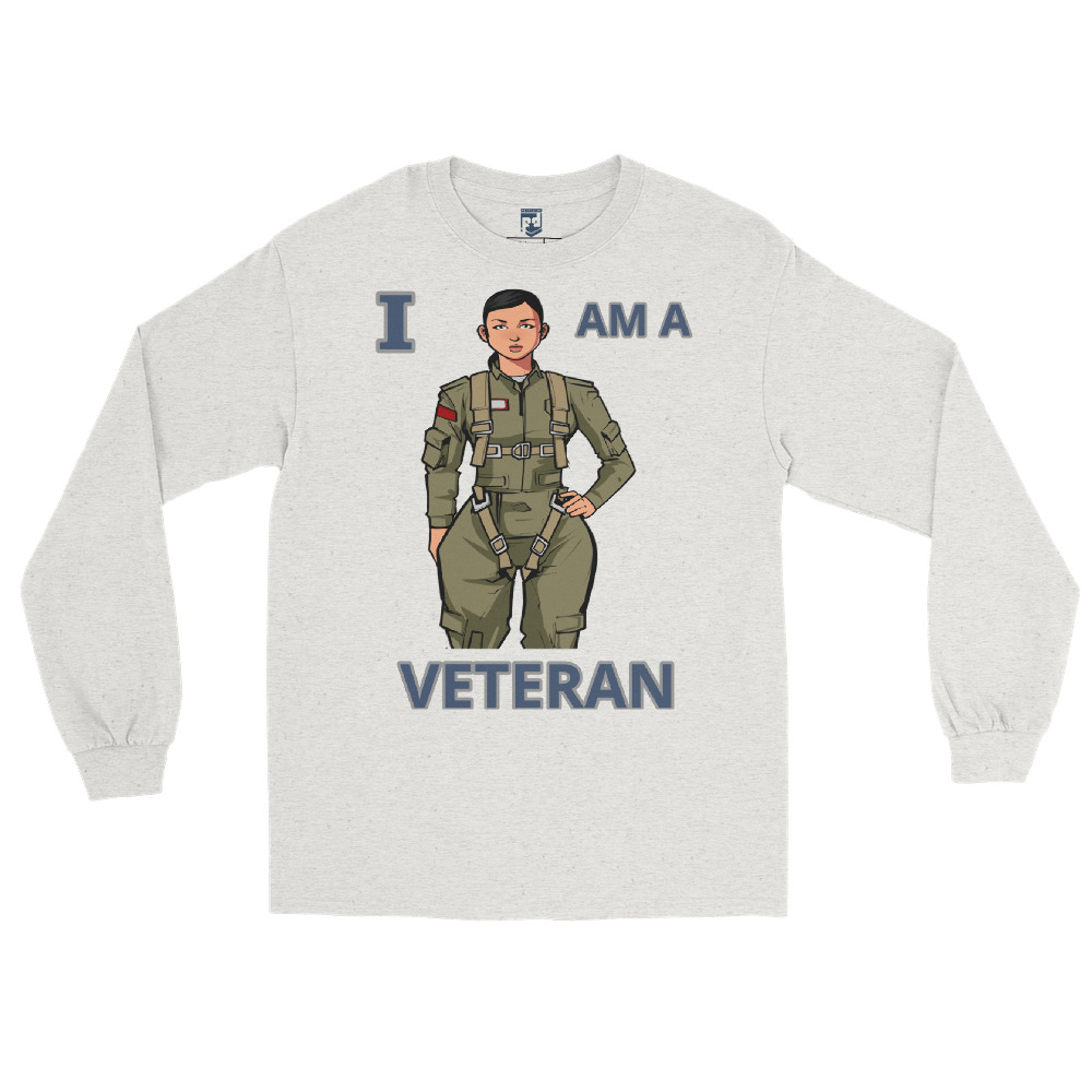 I AM A VETERAN TOO SIKS Long Sleeve Shirt - Image 27