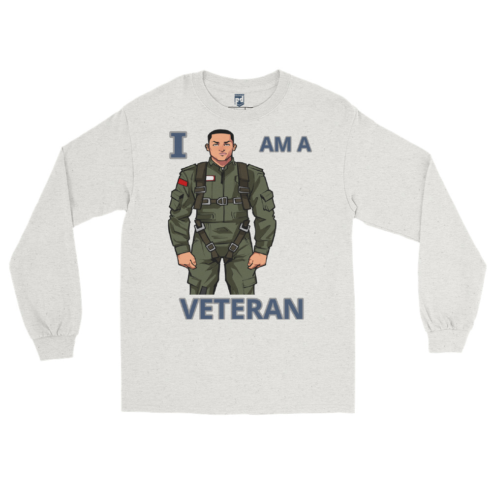 I AM A VETERAN TOO SIKS Long Sleeve Shirt - Image 27